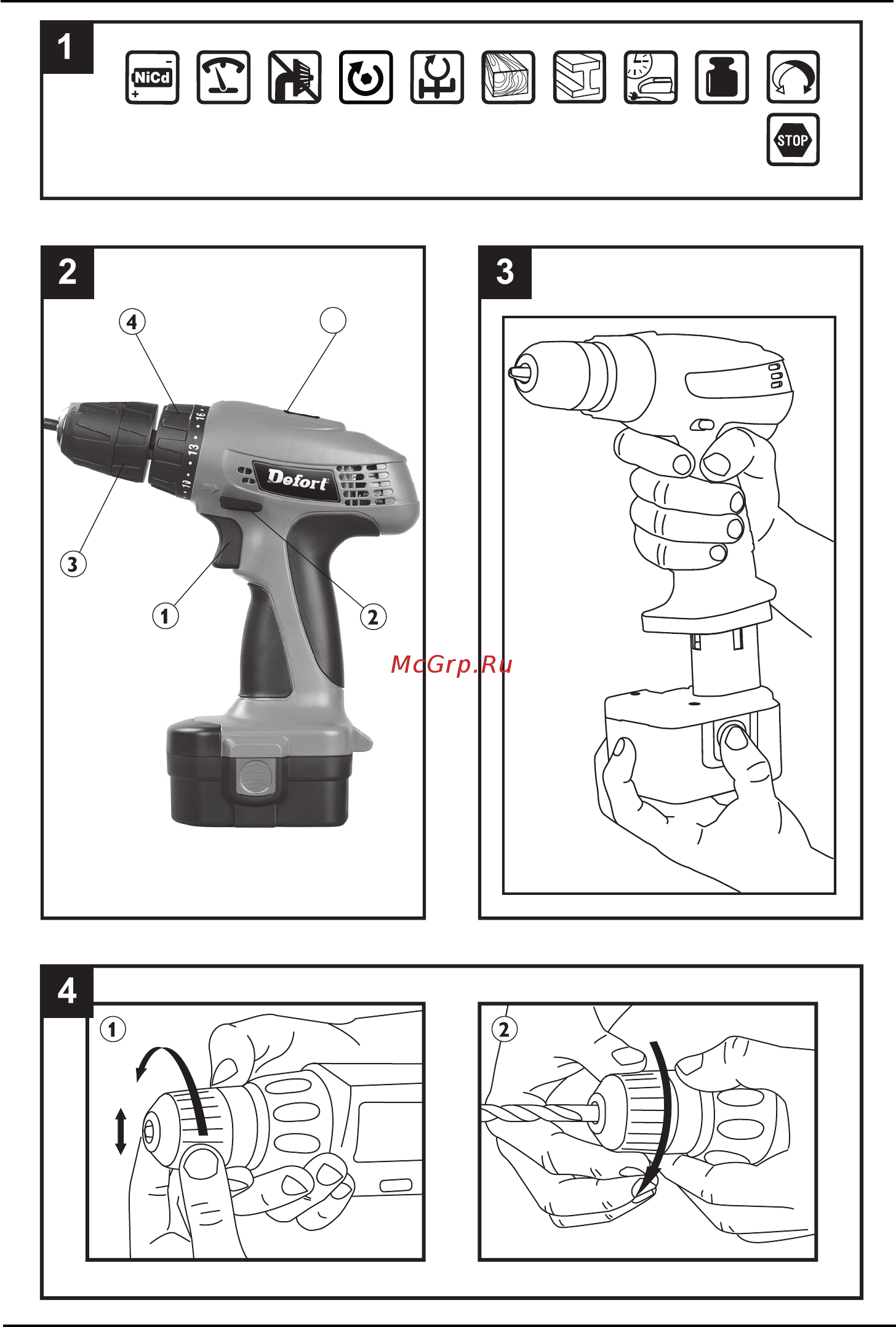 Defort dcd-14nx2d 98295603 Инструкция по эксплуатации онлайн [3/40] 191174