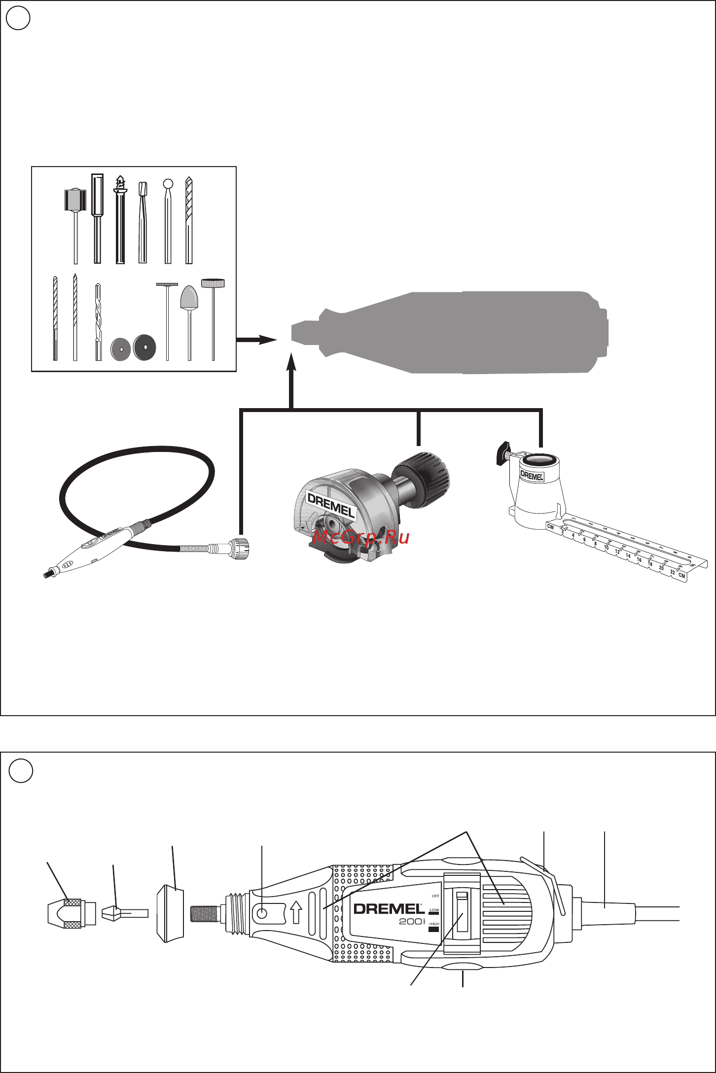 Dremel 3000-5 f0133000jx Инструкция по эксплуатации онлайн [2/44] 191424
