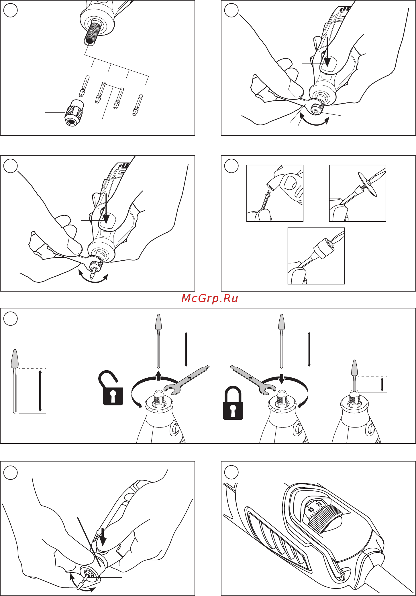 Dremel 3000-5 f0133000jx Инструкция по эксплуатации онлайн [4/44] 191424