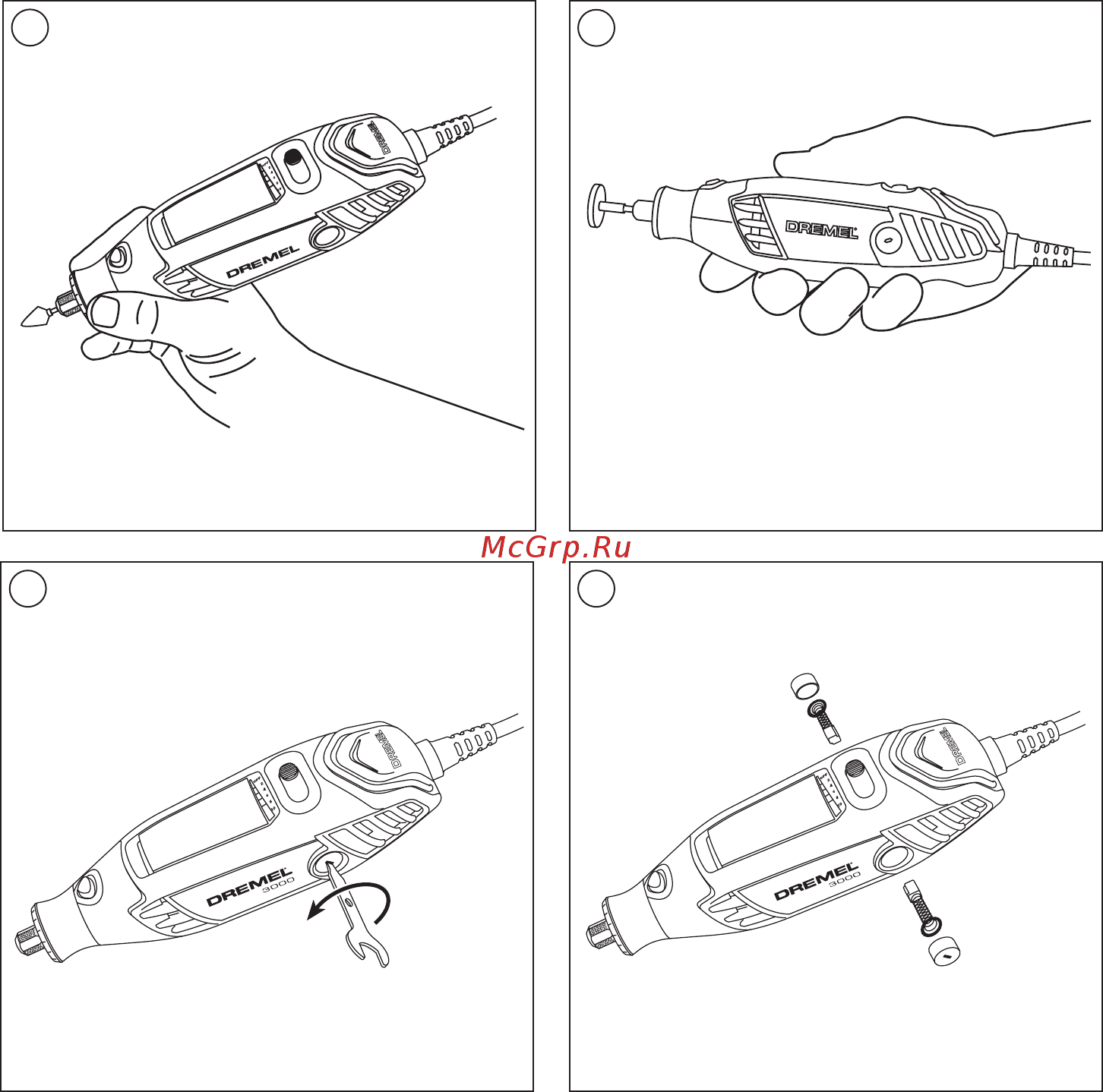Dremel 3000-15 f0133000jm Инструкция по эксплуатации онлайн [3/132] 191441