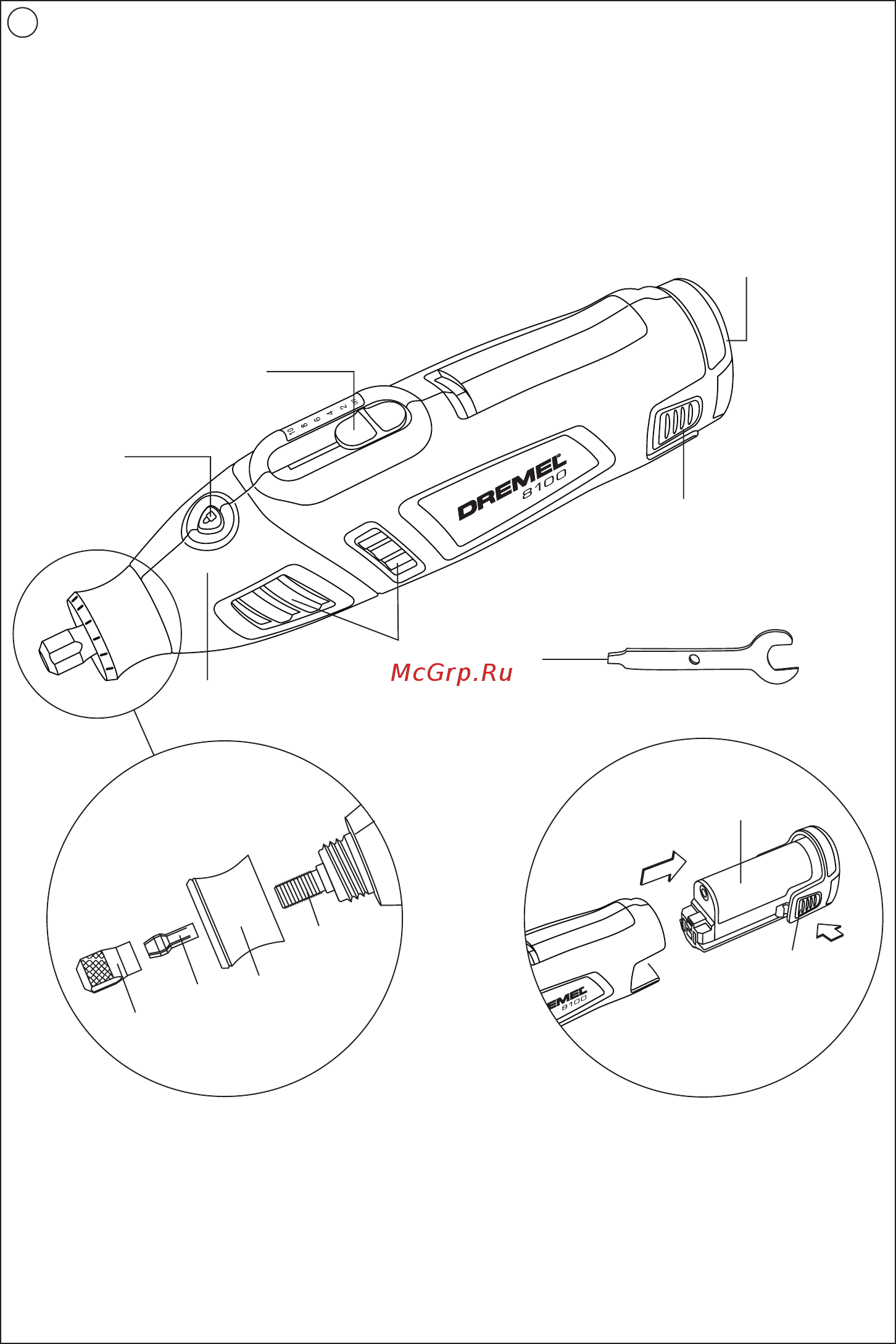 Dremel 8100-1/15 f0138100jd Инструкция по эксплуатации онлайн [2/144] 191445