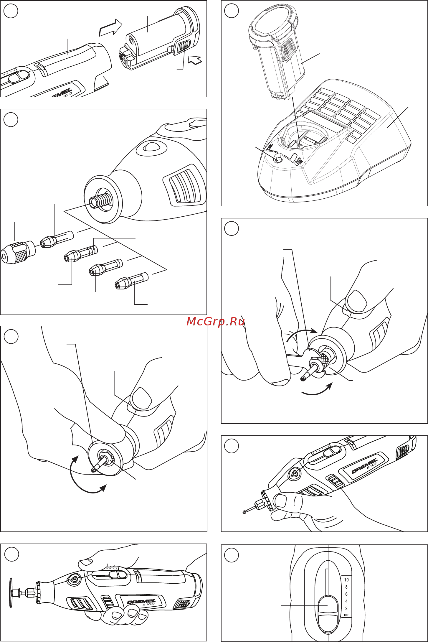 Dremel 8100-1/15 f0138100jd Инструкция по эксплуатации онлайн [3/144] 191445