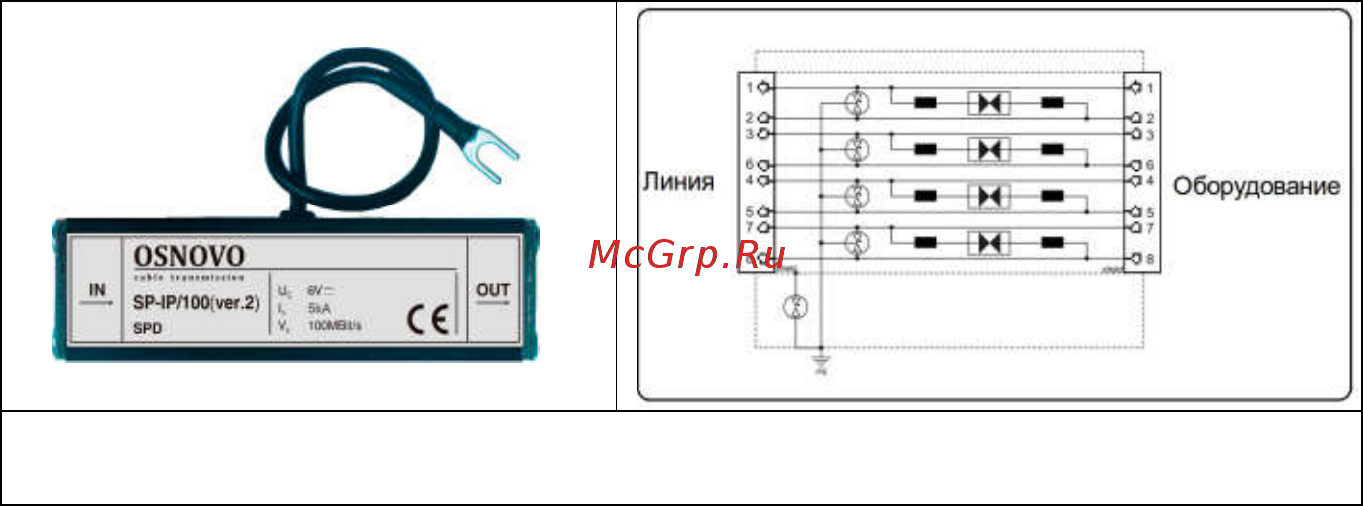 Osnovo SP-IP/100(ver.2) [2/13] Внешний вид и электрическая схема