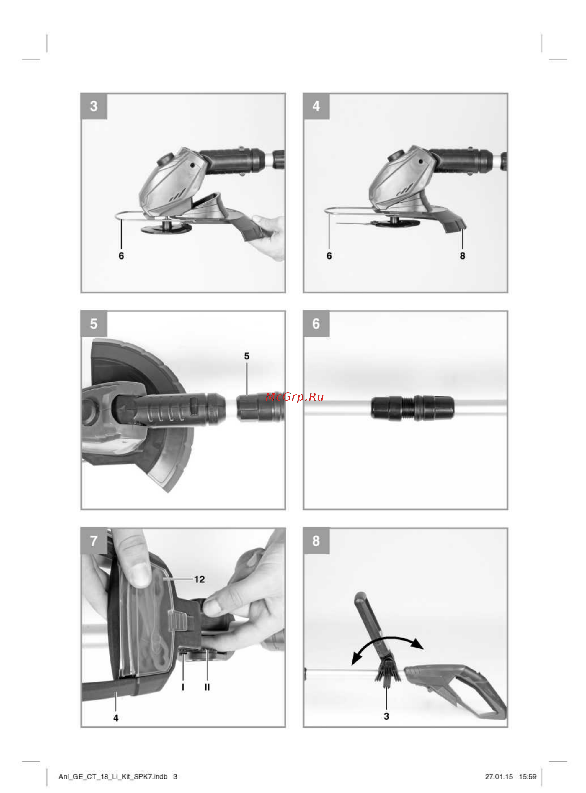 Einhell ge-ct 18 li Инструкция по эксплуатации онлайн [3/16] 191652