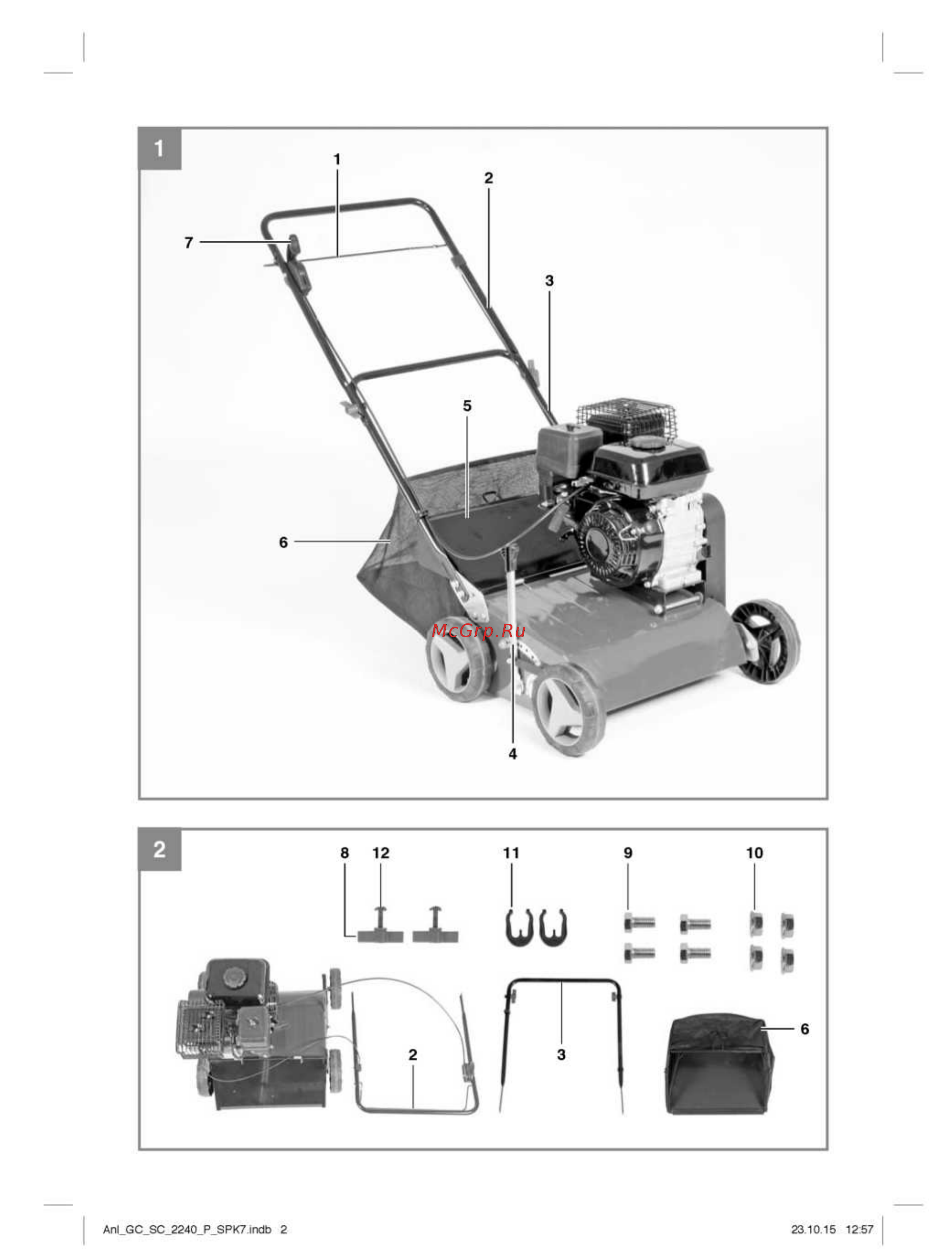 Einhell gc-sc 2240 p Инструкция по эксплуатации онлайн [2/15] 191661