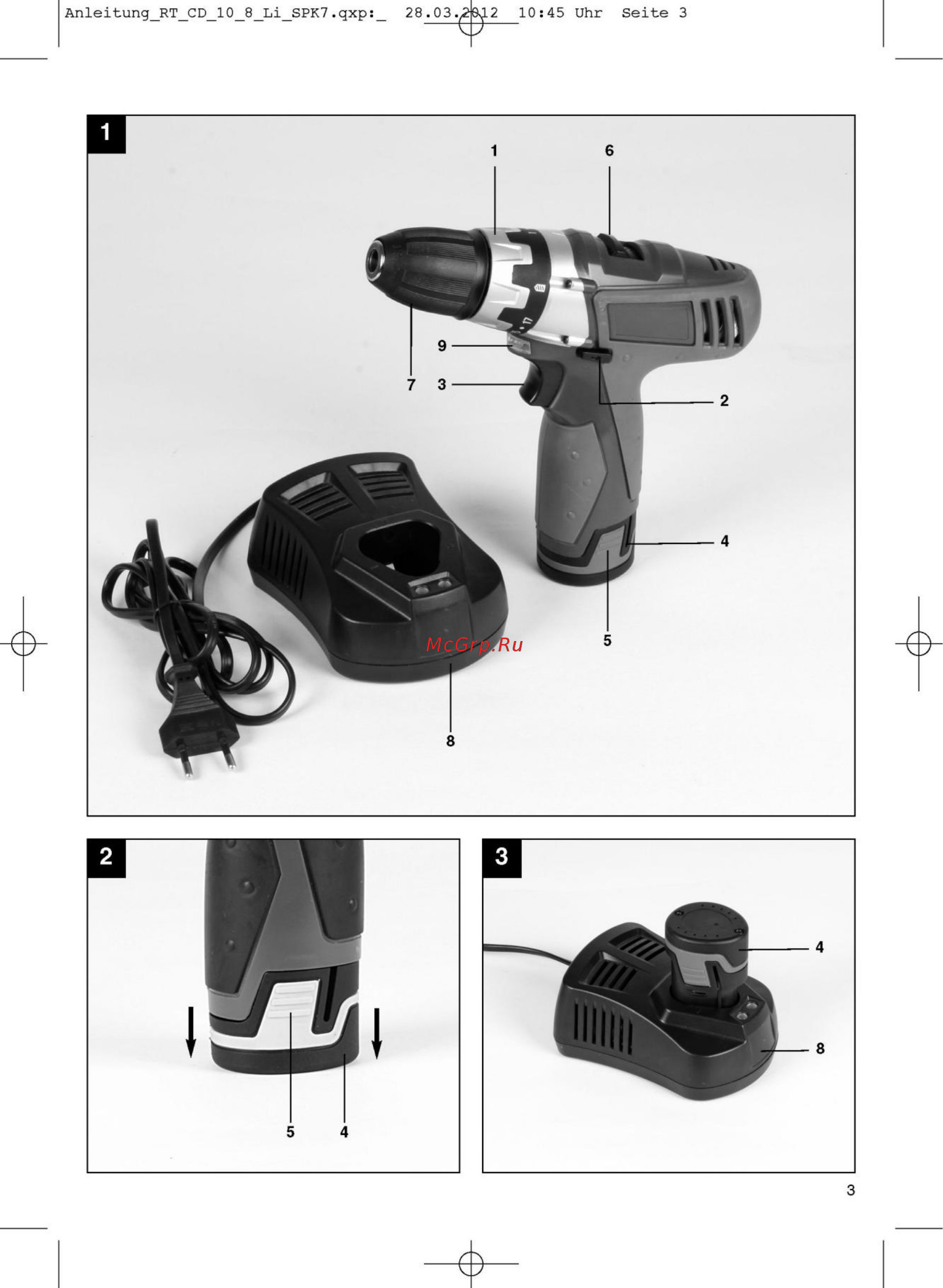 Einhell rt-cd 10,8/2 li Инструкция по эксплуатации онлайн [3/11] 191738