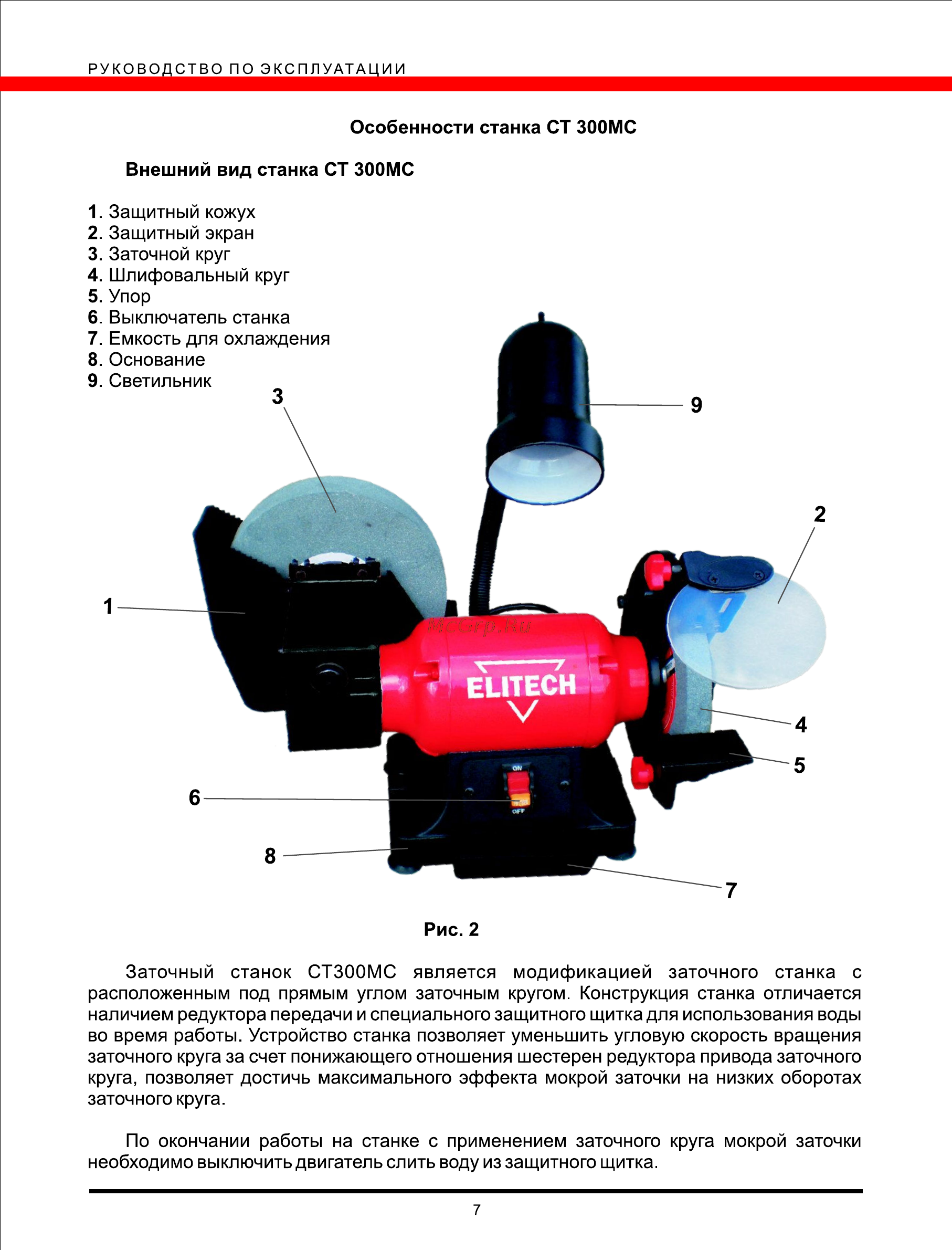 Elitech ct 900c Инструкция по эксплуатации онлайн [7/10] 192042