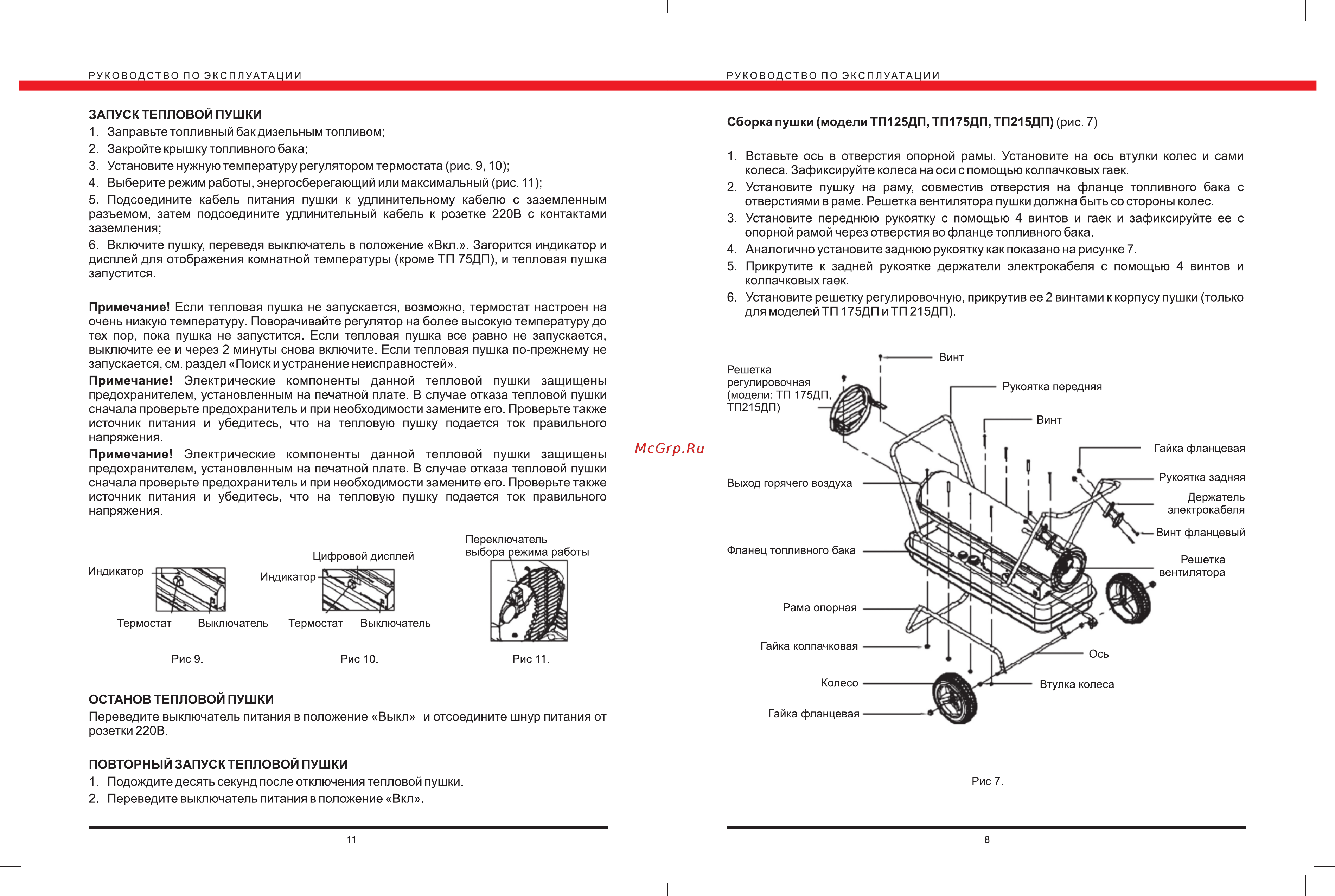 Elitech премиум тп 215 дп Инструкция по эксплуатации онлайн [9/10] 192043