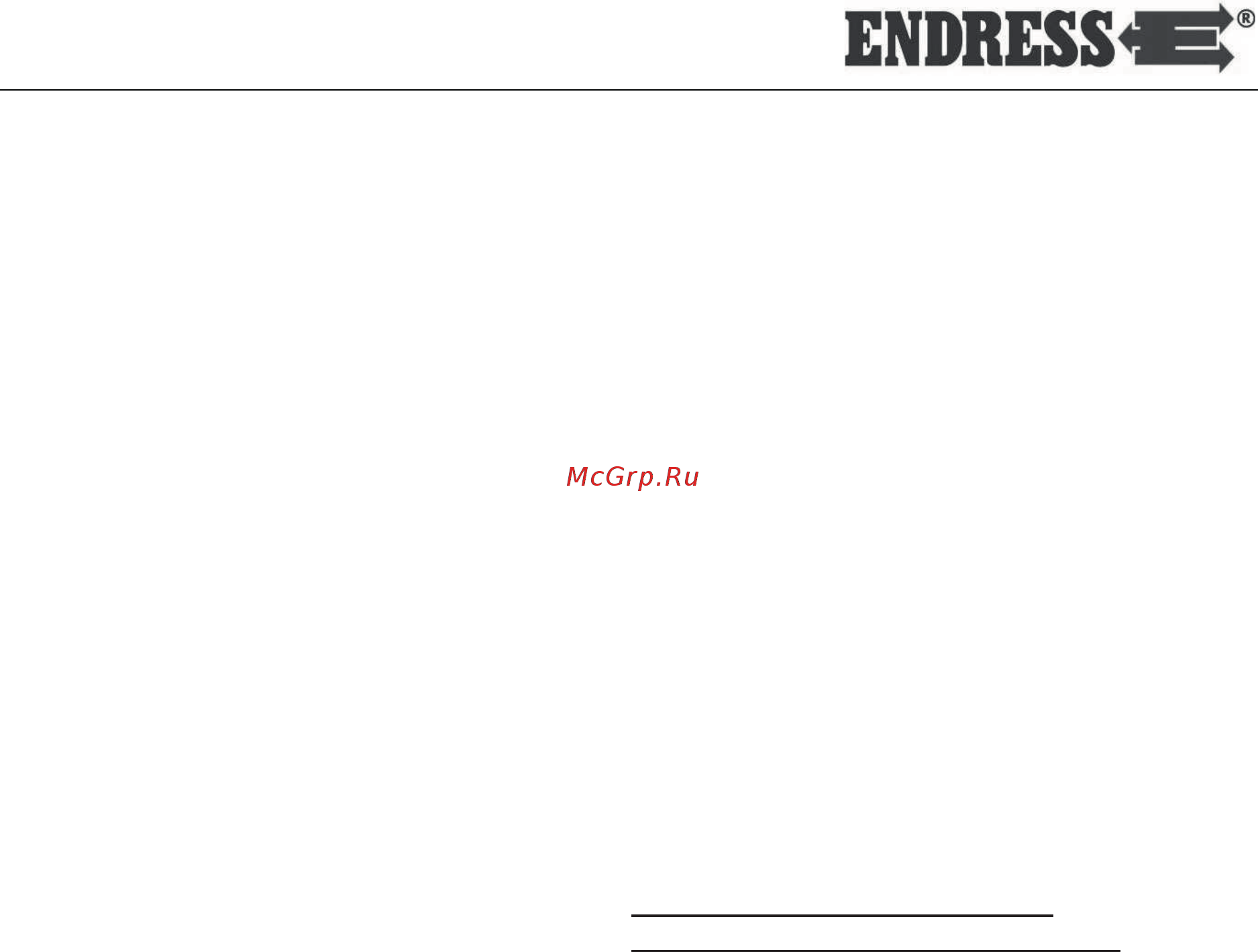 Endress ат 206 162332 [2/24] Endress