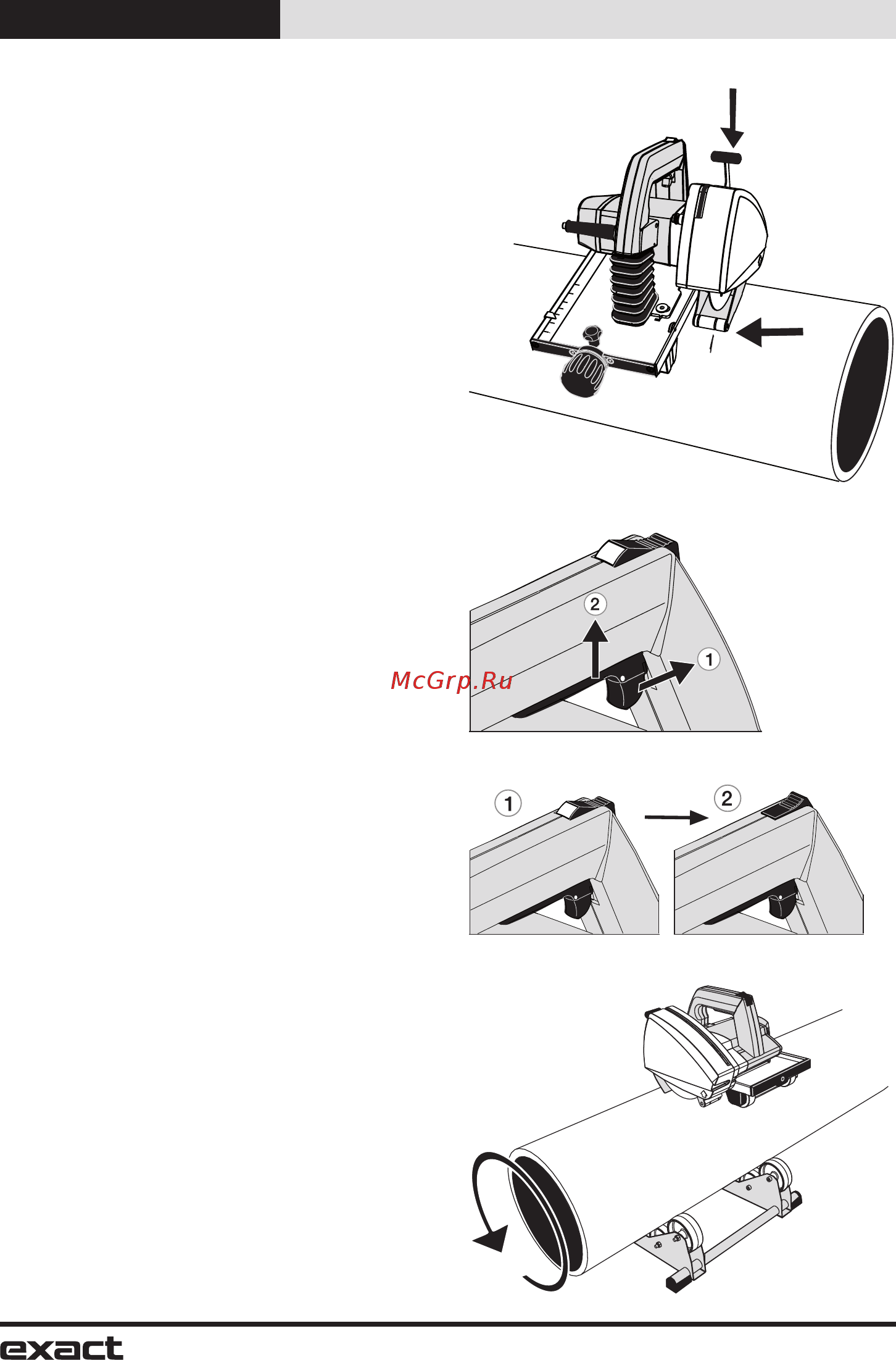Exact pipecut p400 [12/16] Эксплуатация
