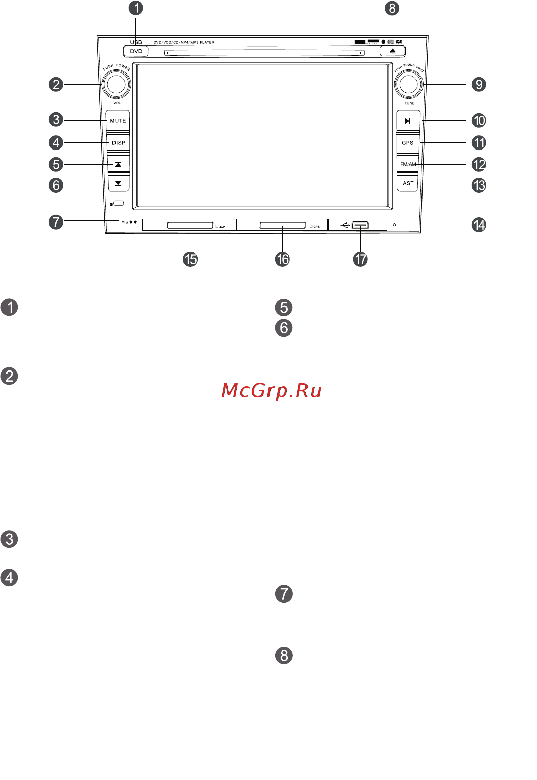 Phantom DVM-3028 i6 [9/16] Описание кнопок