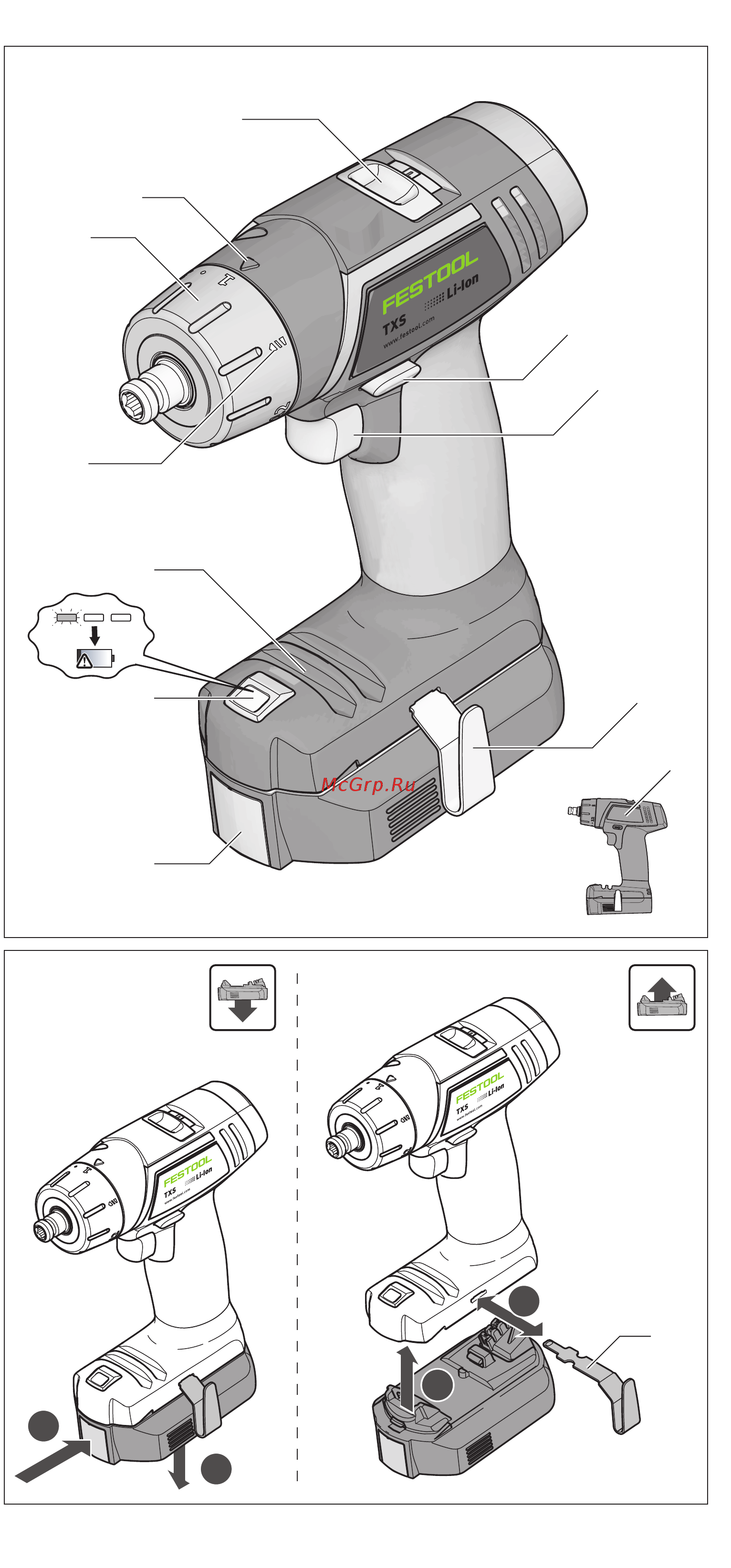 Festool txs li 2,6 set 564510 Инструкция по эксплуатации онлайн [2/77] 192769