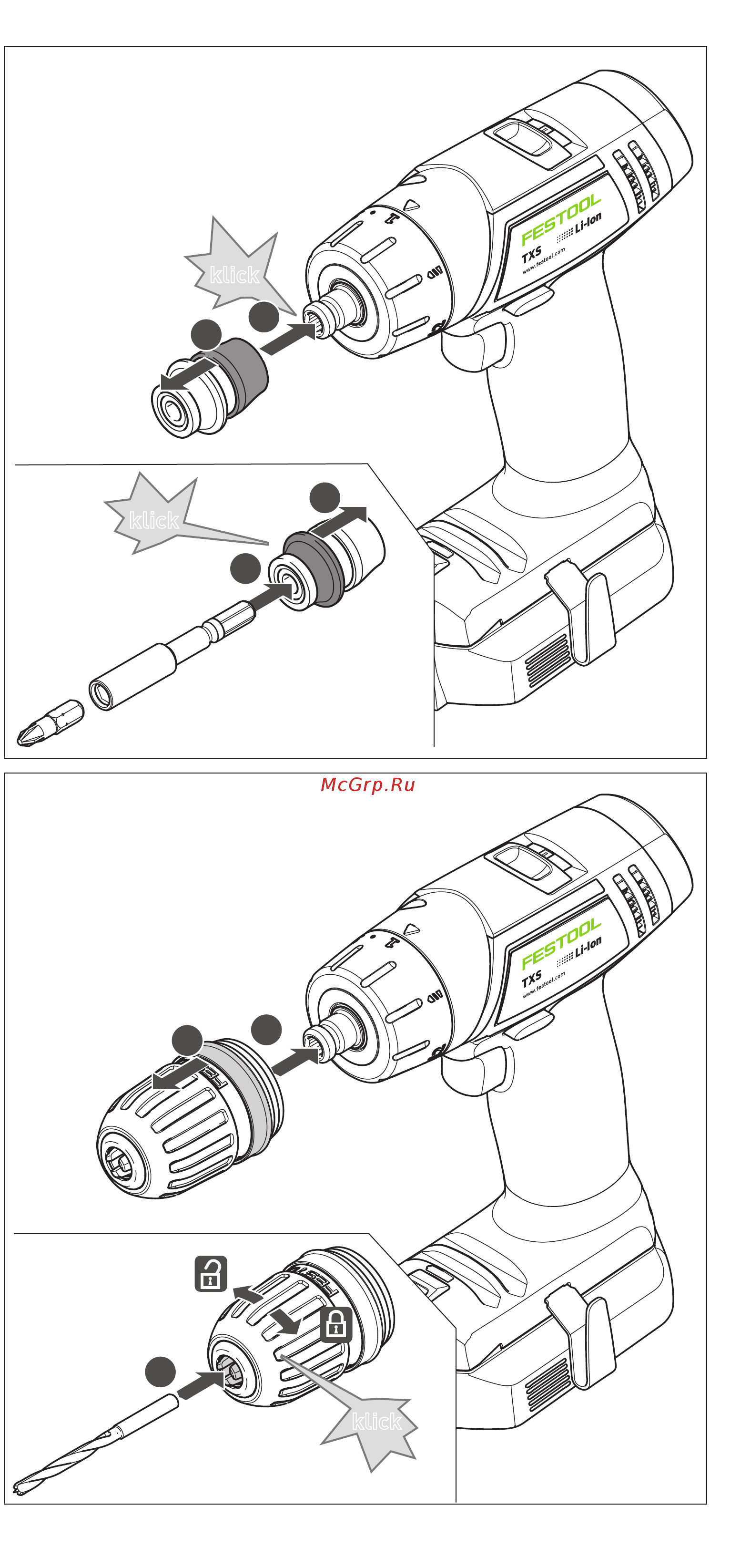 Festool txs li 2,6 set 564510 Инструкция по эксплуатации онлайн [4/77] 192769