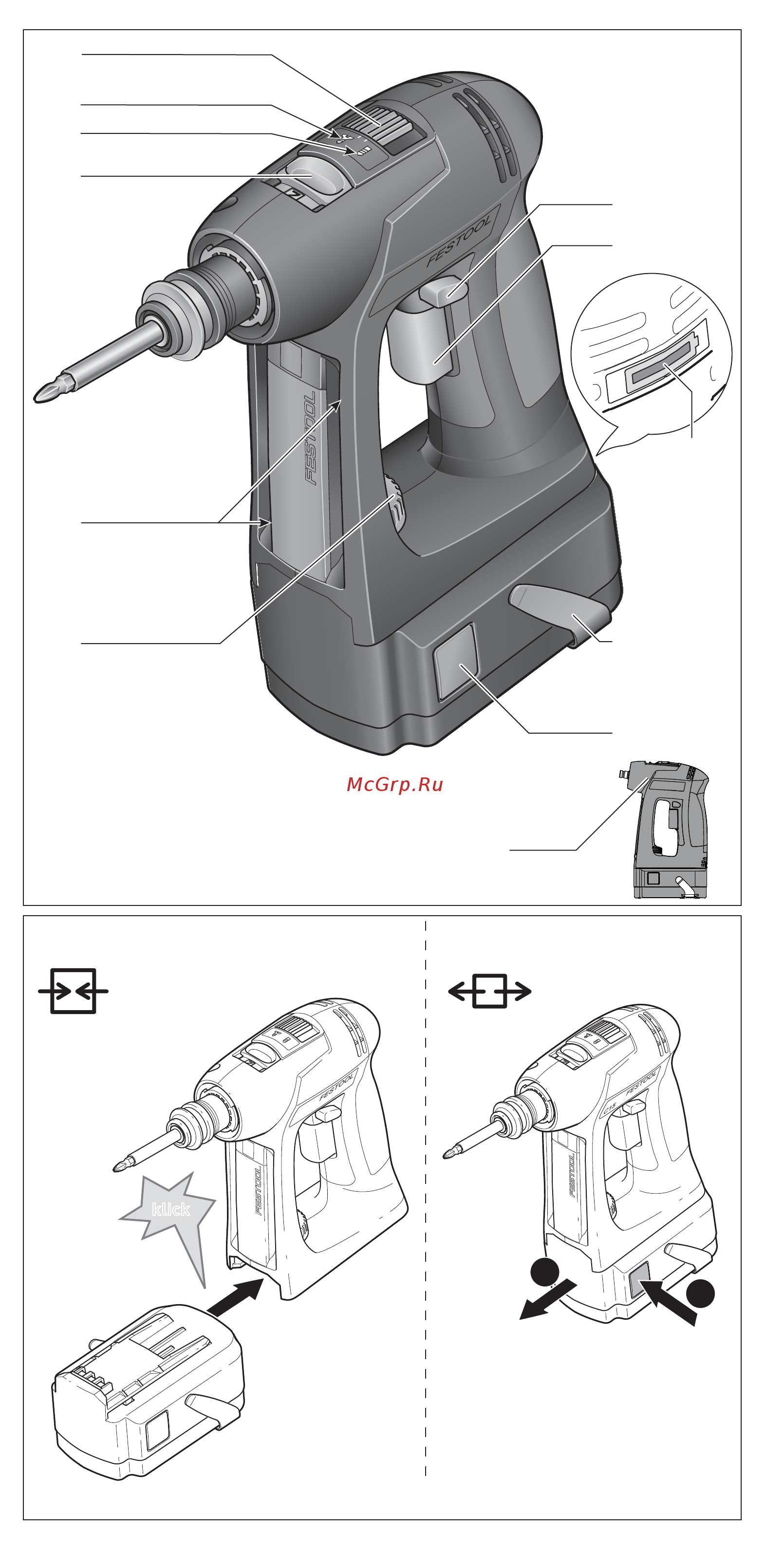 Festool c 18 li 5,2 plus 564610 Инструкция по эксплуатации онлайн [2/84] 192777