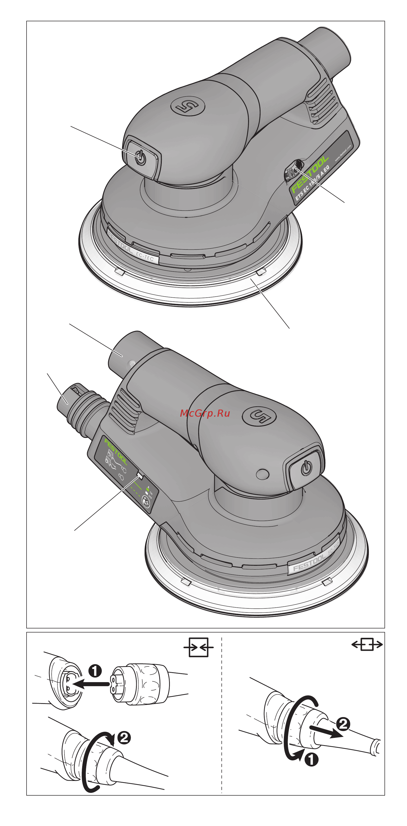 Festool ets ec150/5a eq 571883 Инструкция по эксплуатации онлайн [4/77] 192794