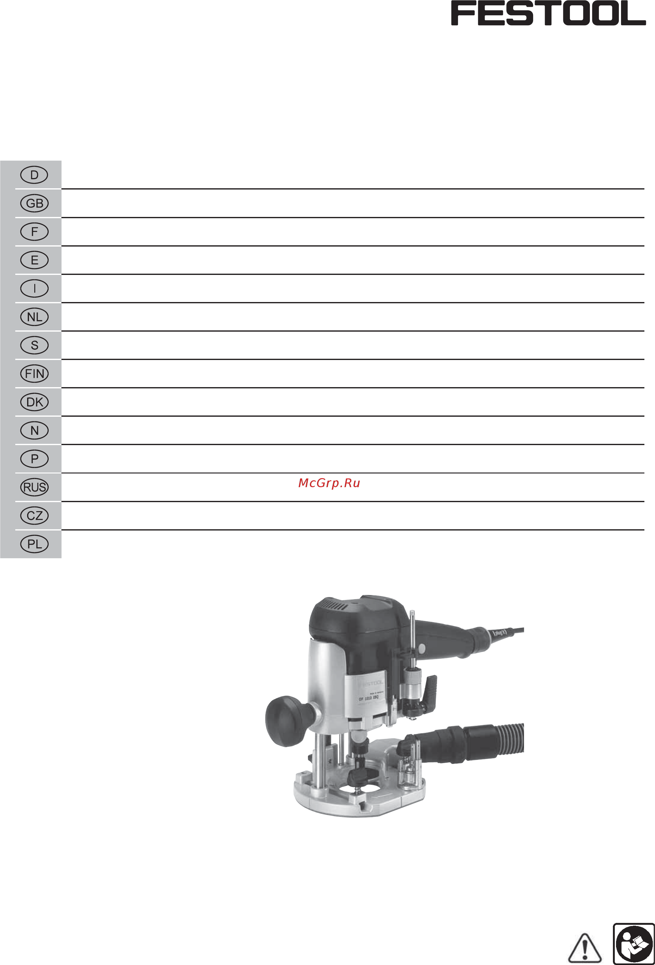 Festool of 1010 ebq-set box-of s8 574384 Инструкция по эксплуатации онлайн