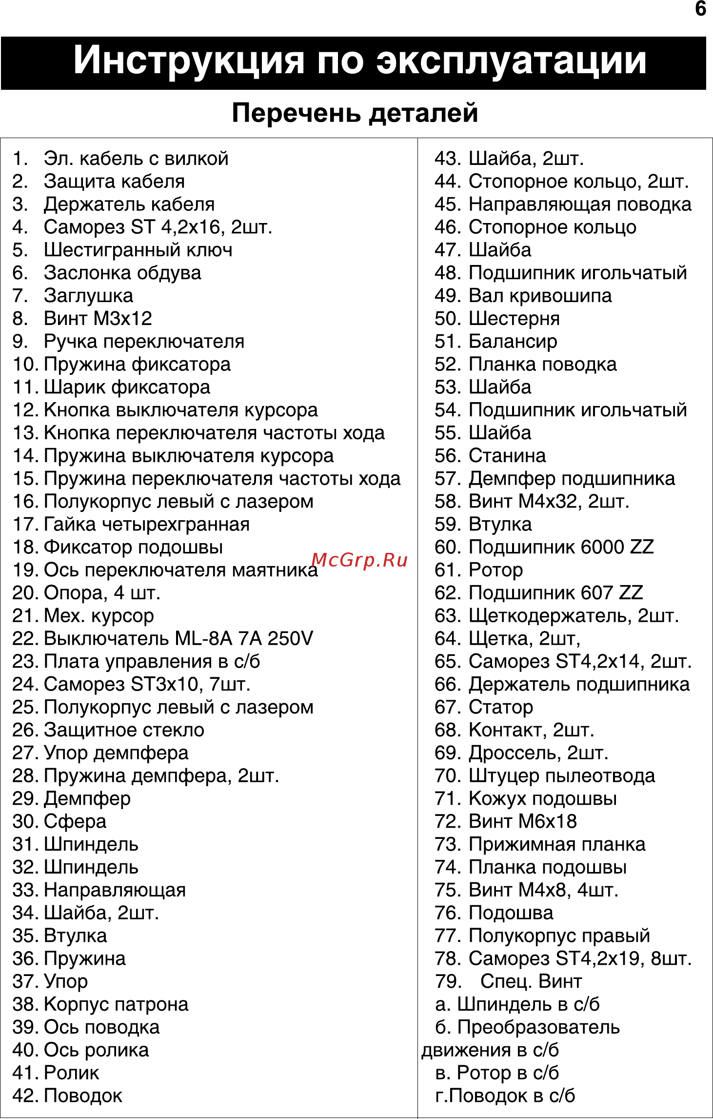 Fit JS-651 (80351) [6/15] Инструкция по эксплуатации