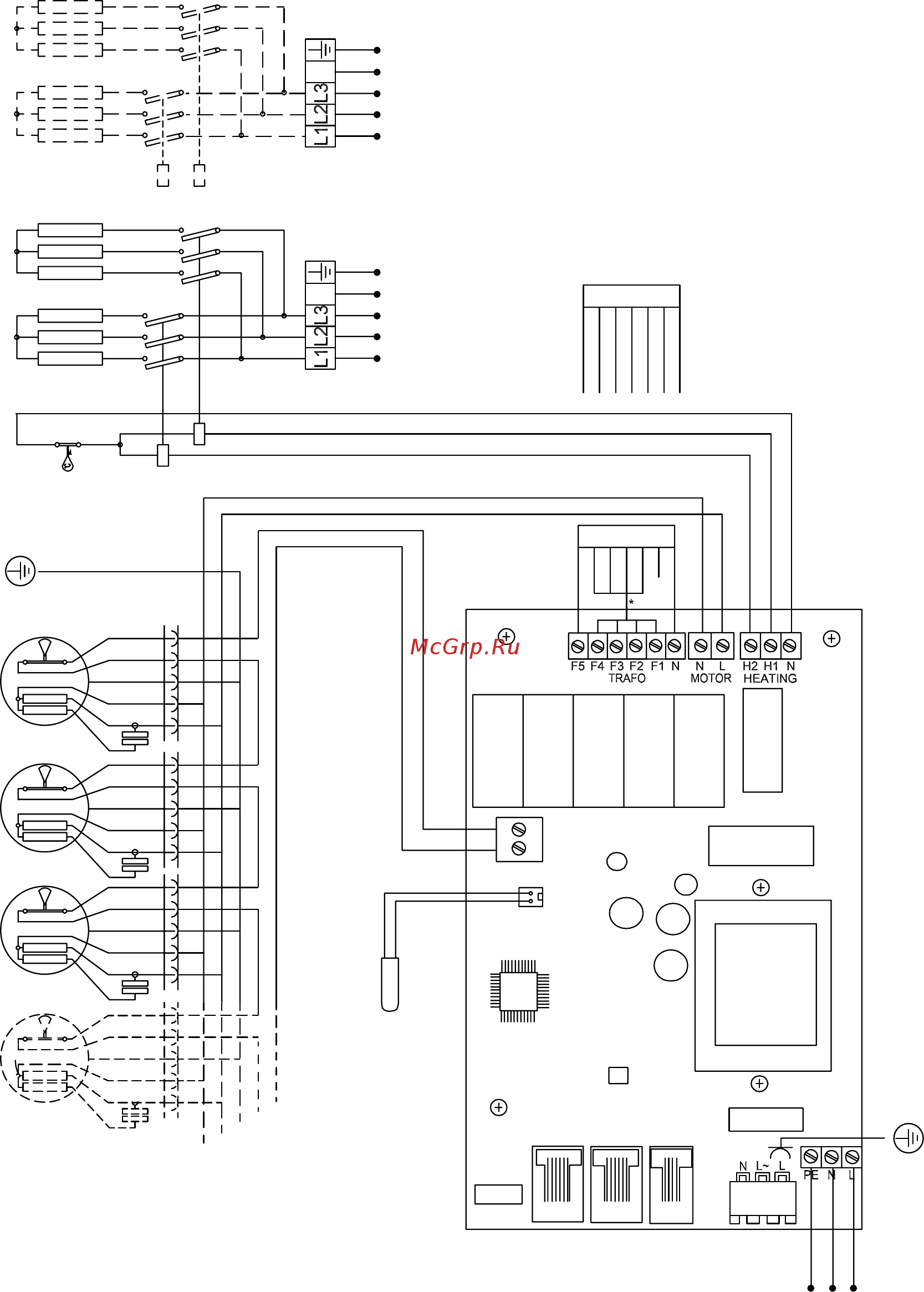 Frico pa4225a [15/36] Wiring diagrams