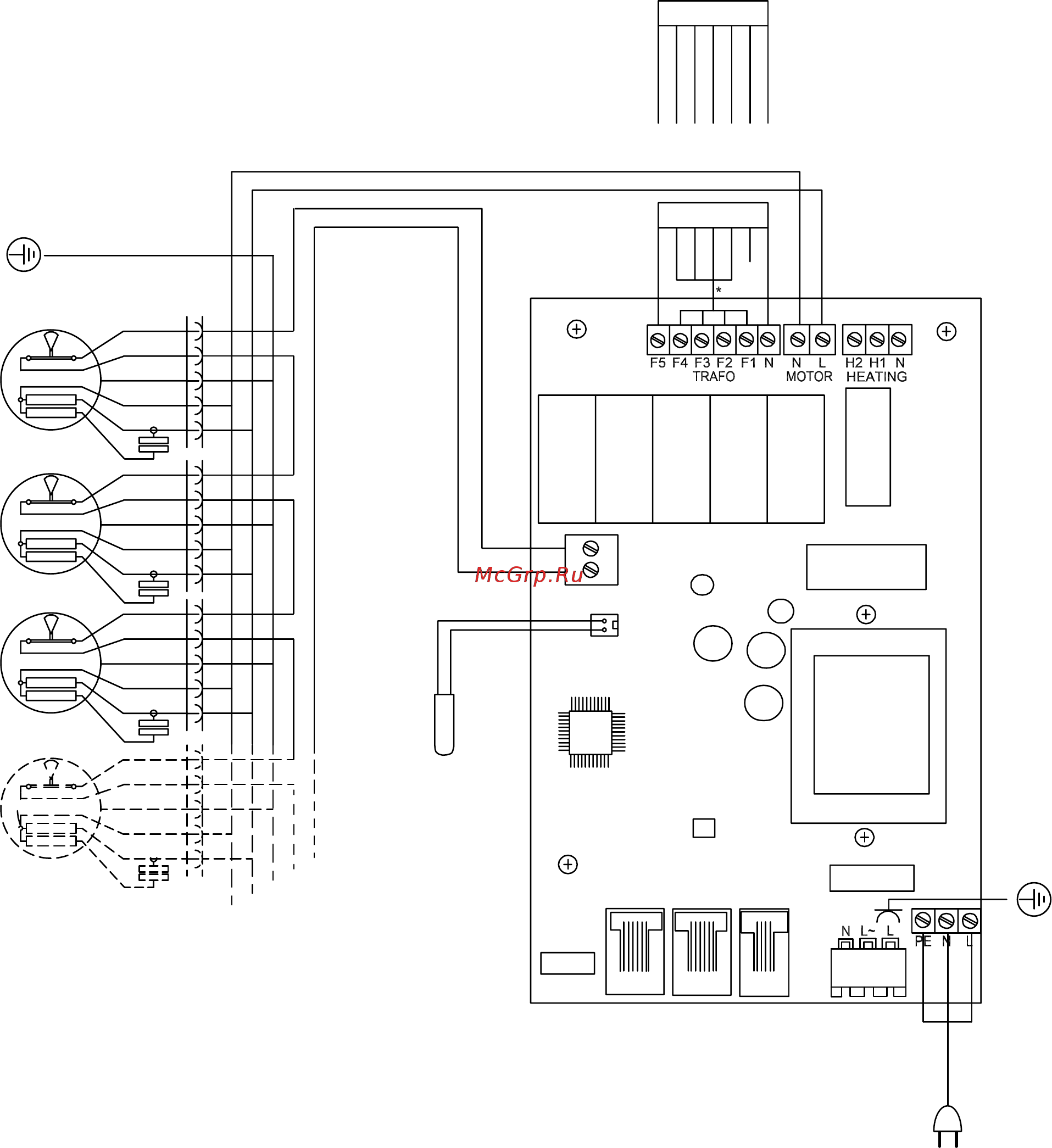Frico pa3515a [16/36] Wiring diagrams