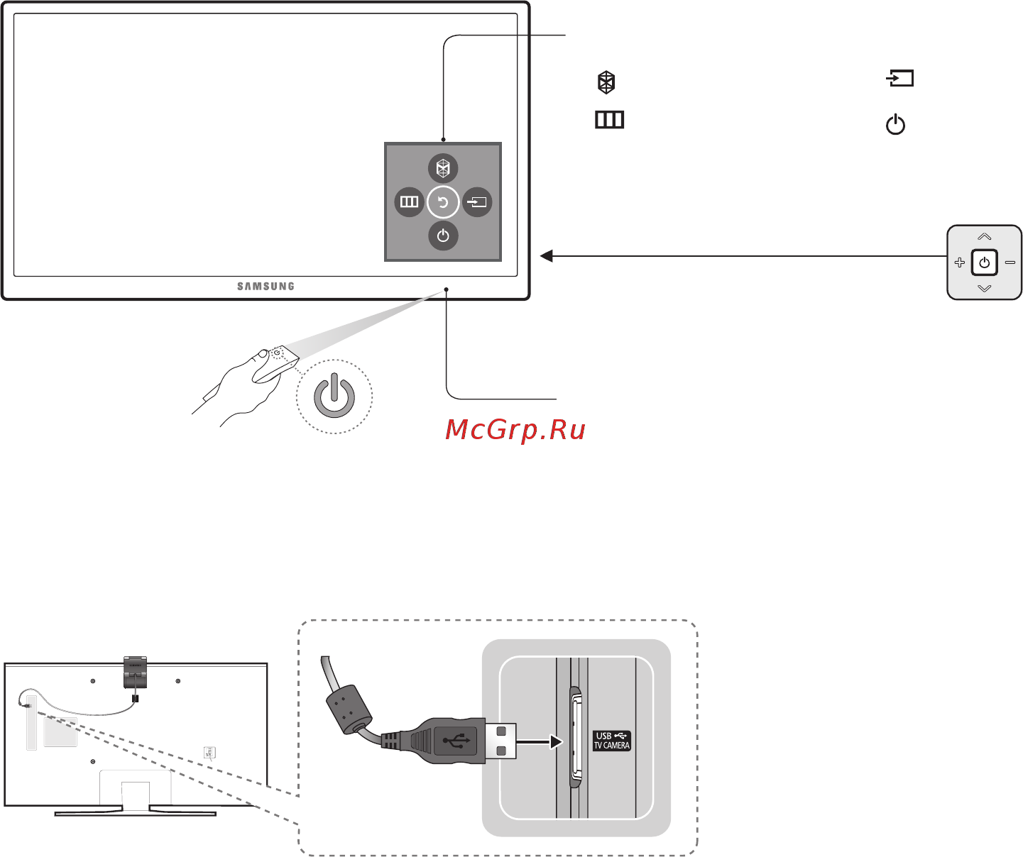 Samsung ue40k6500b [20/60] Tv camera connection