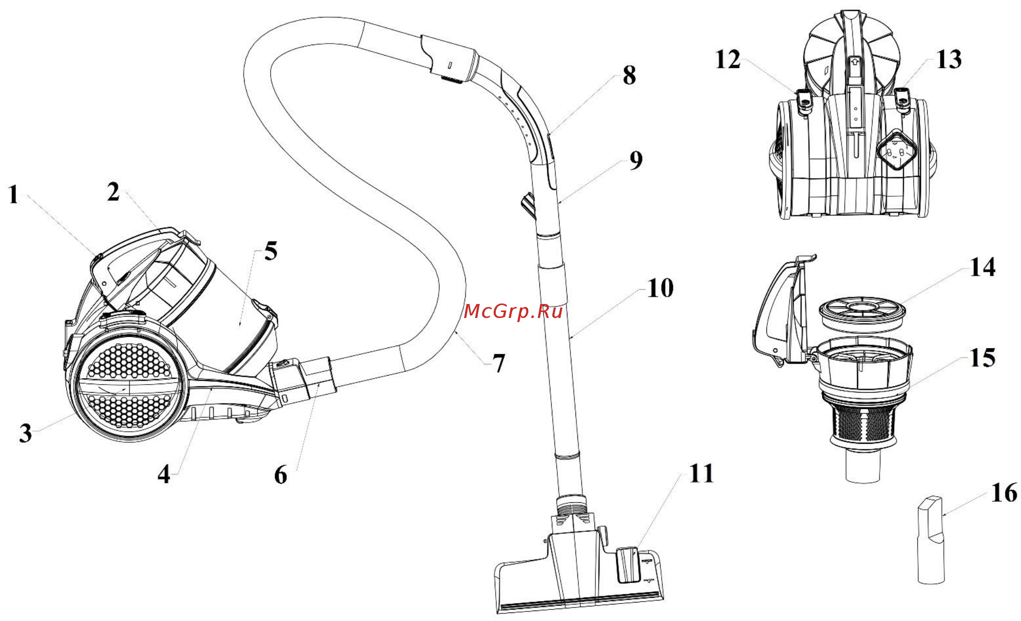 Polaris PVC 1820G ЗЕЛЕНЫЙ, ЧЕРНЫЙ [5/39] Комплектация