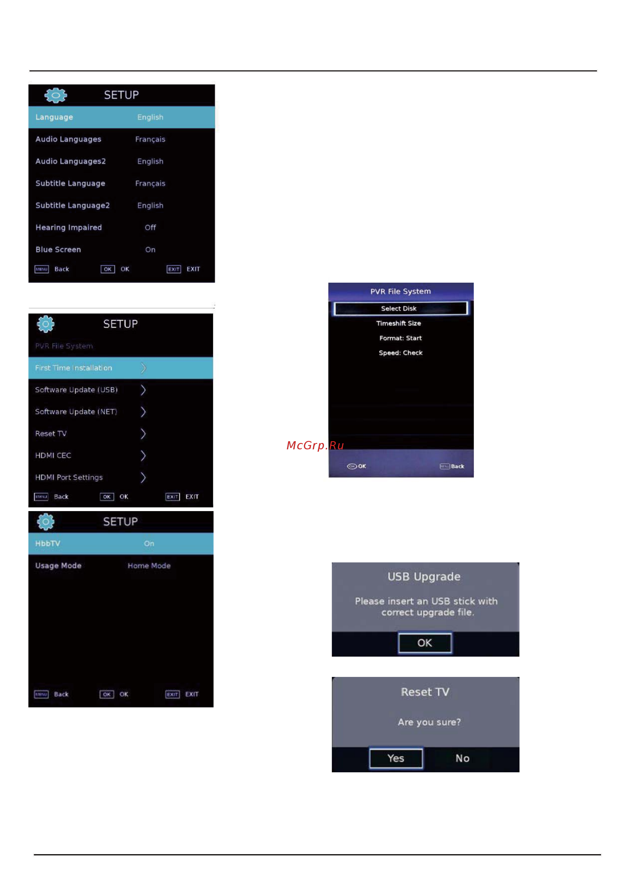 Haier LE65U6500U [19/58] Reset tv