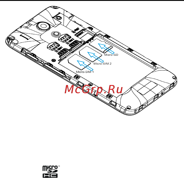Haier A41 [10/47] Вставьте батарею
