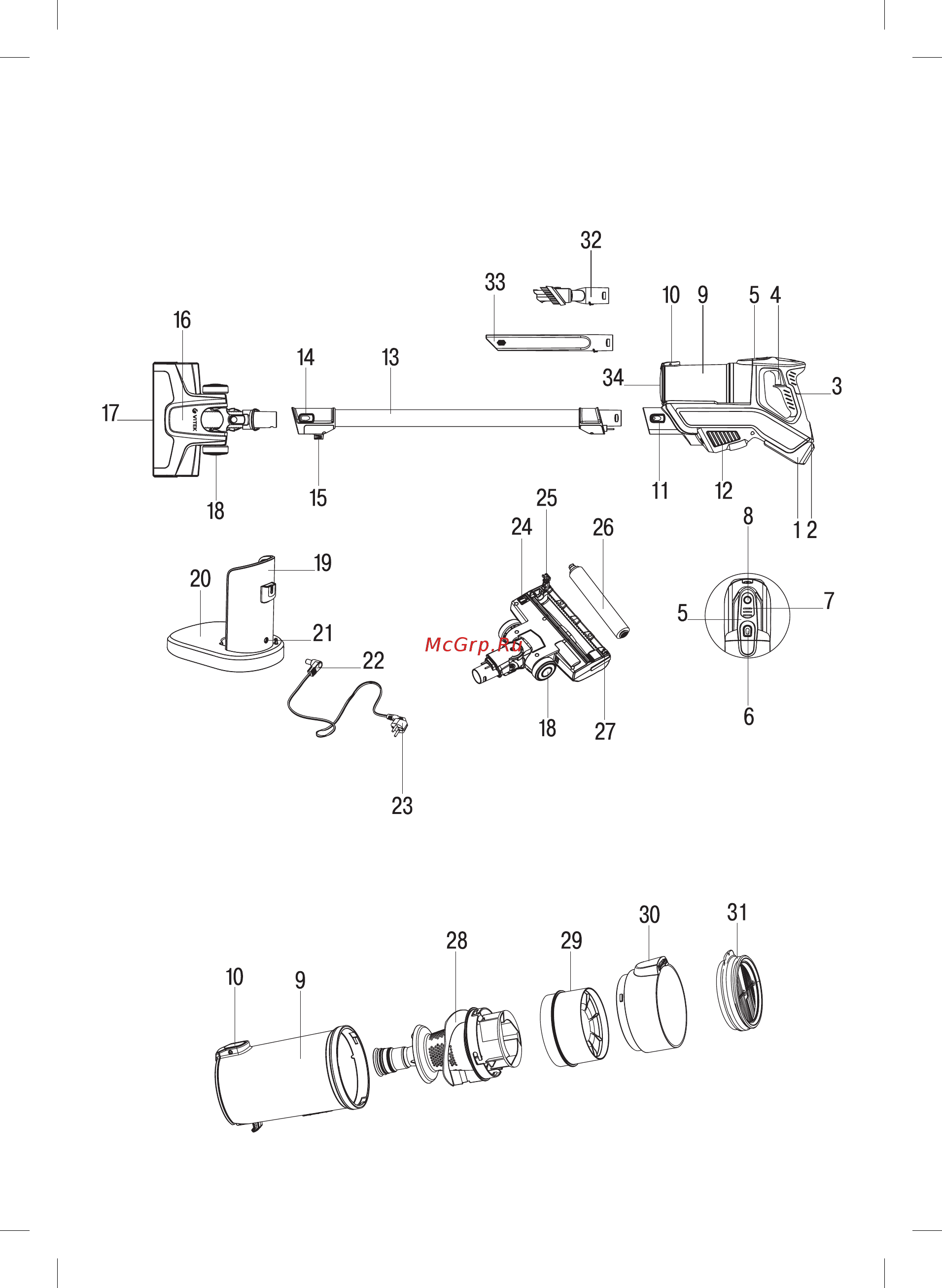 Vitek VT-8133 SR Инструкция по эксплуатации онлайн [2/32] 193920