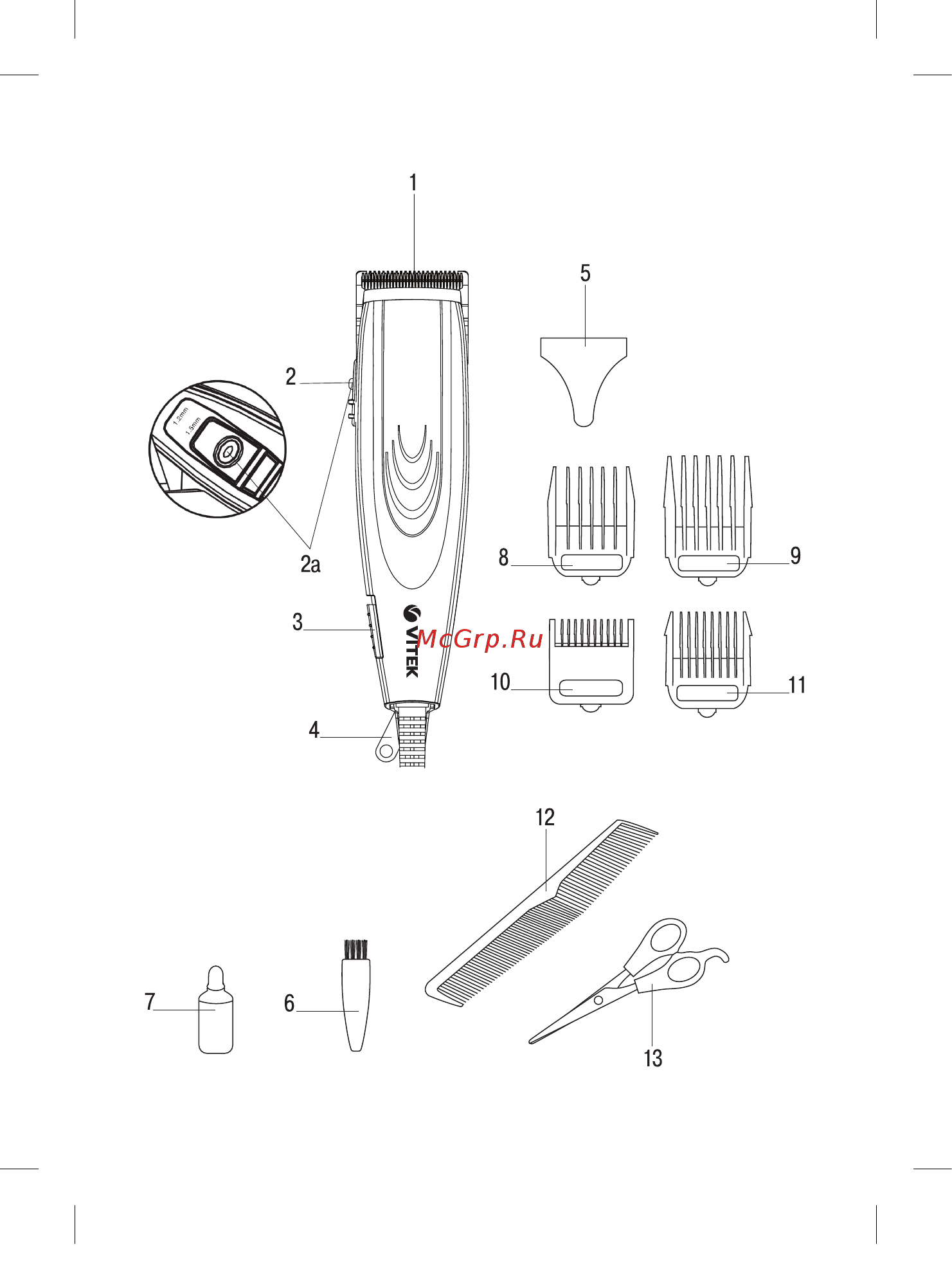 Vitek VT-2576 BK Инструкция по эксплуатации онлайн [2/28] 193985