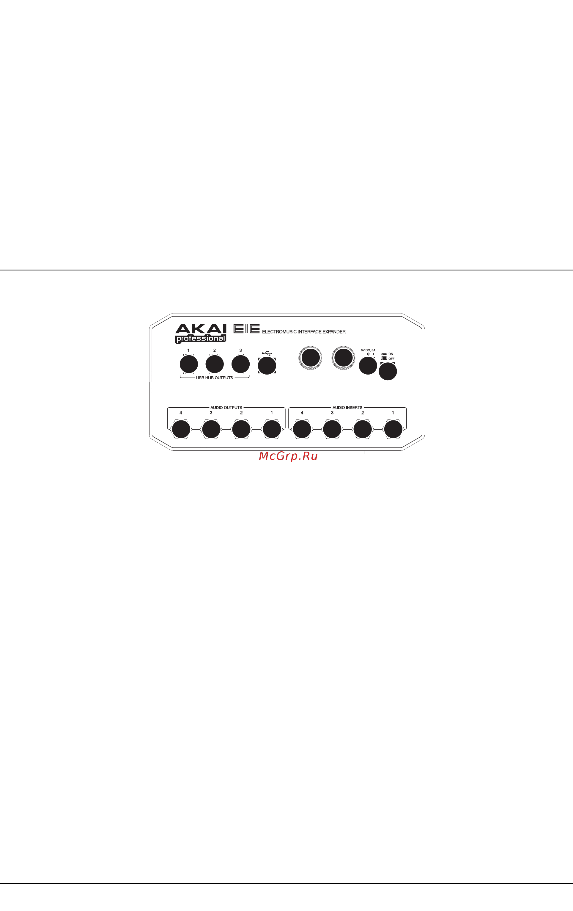 Akai Pro EIE [5/7] Тыльная панель