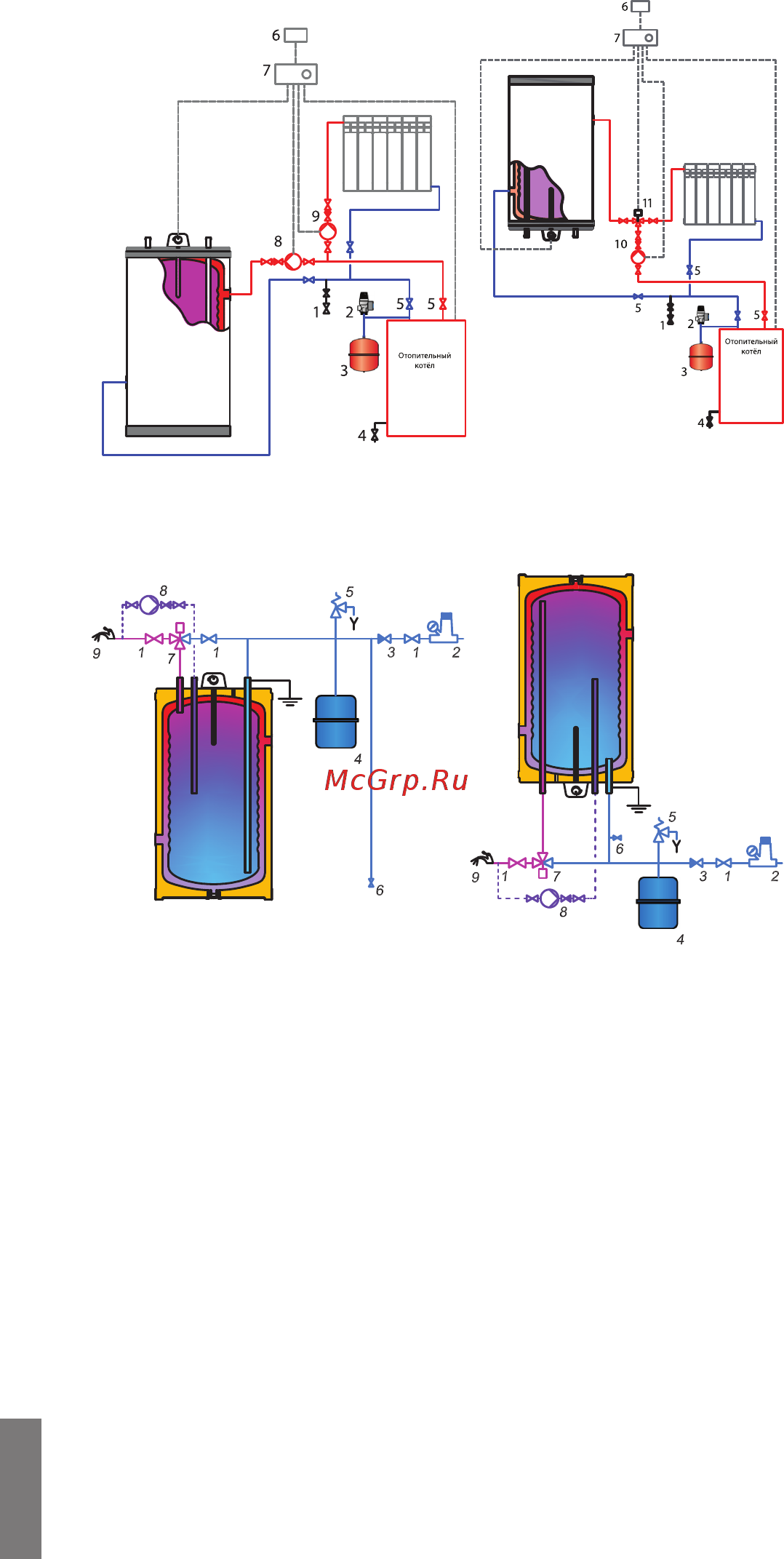 Wester WH 100 [6/8] Присоединение контура гвс