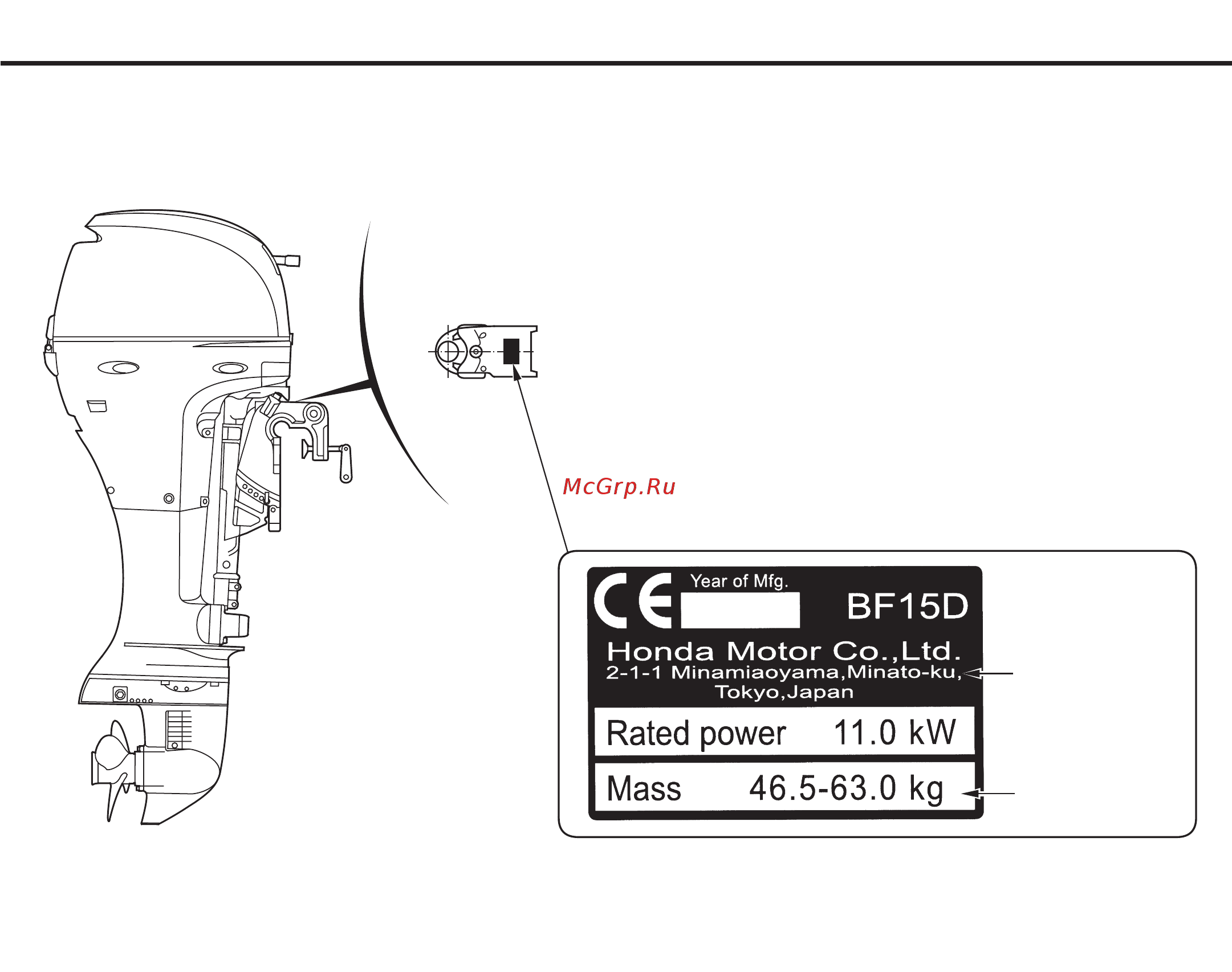Honda bf8d4 shu [16/145] Rated power 11