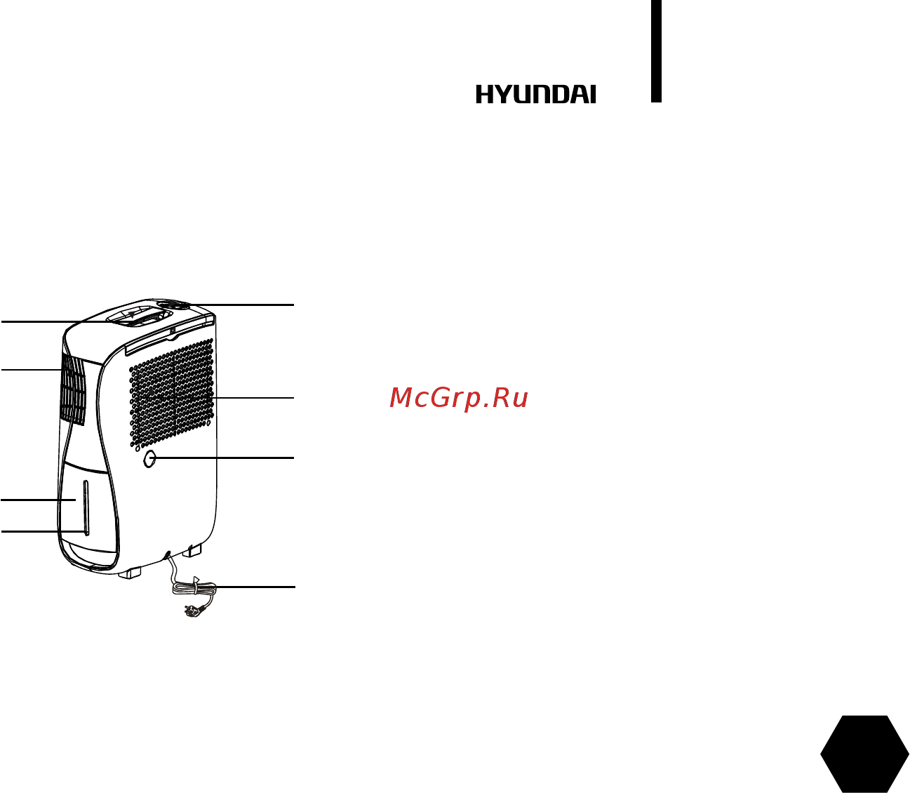 Hyundai H-DEH2-20L-UI008 [13/44] Описание прибора