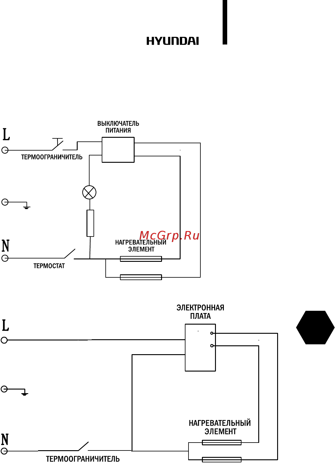Hyundai h-hv1-10-ui562 [25/52] Электрическая принципиальная схема