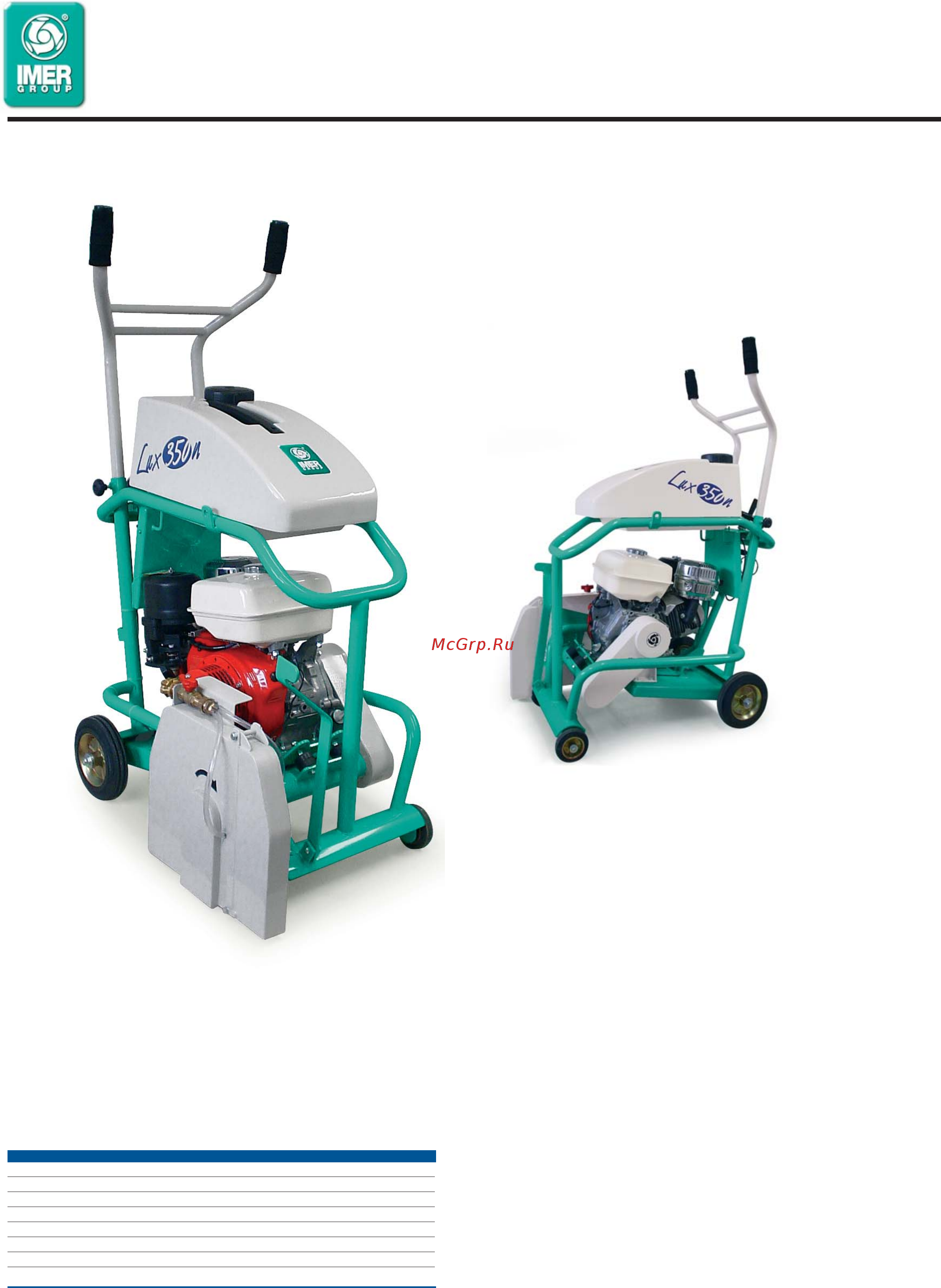 Imer lux 350 1193681 Инструкция по эксплуатации онлайн