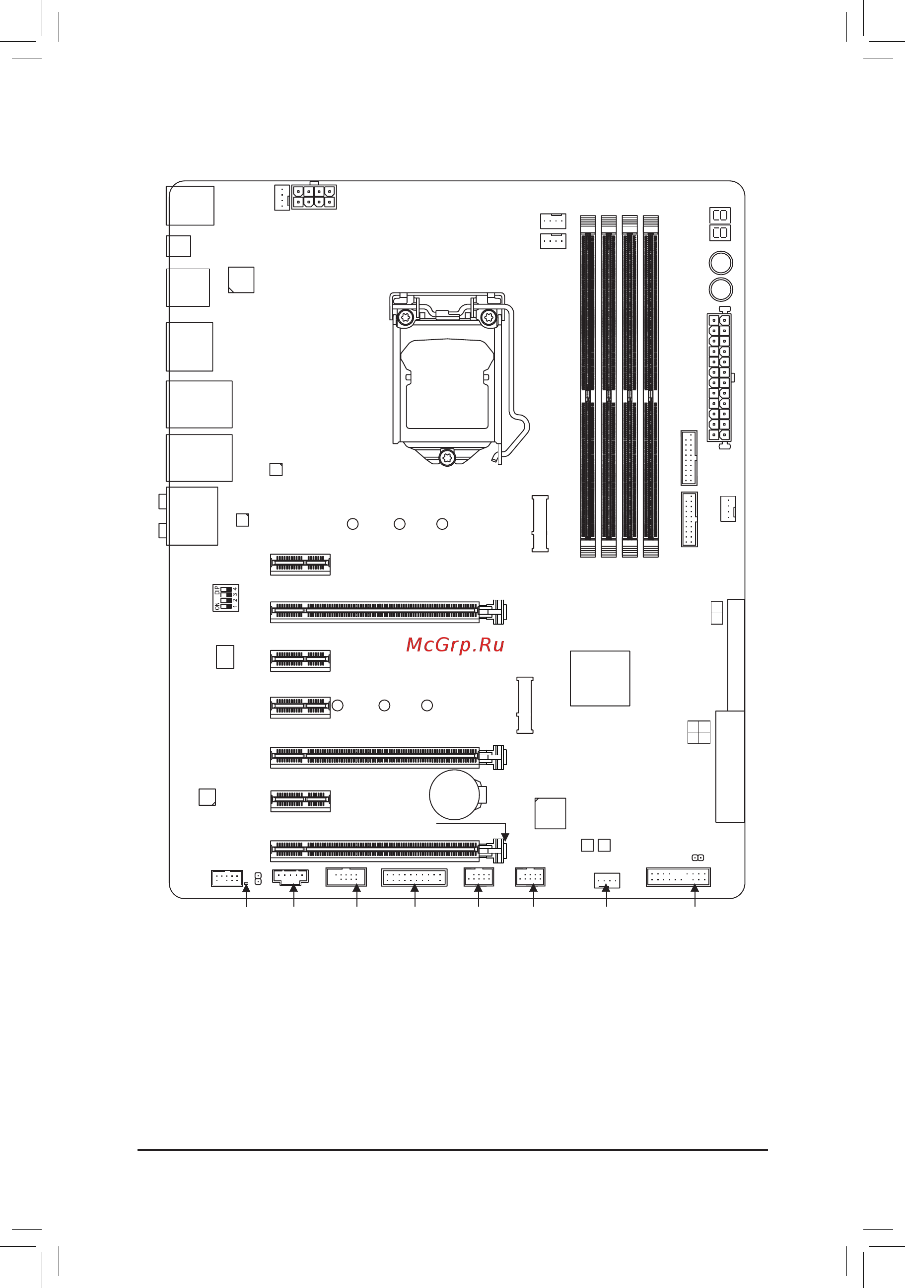 Gigabyte GA-Z170X-Gaming 6 (rev. 1.1) [4/48] Ga z170x gaming 6 motherboard layout