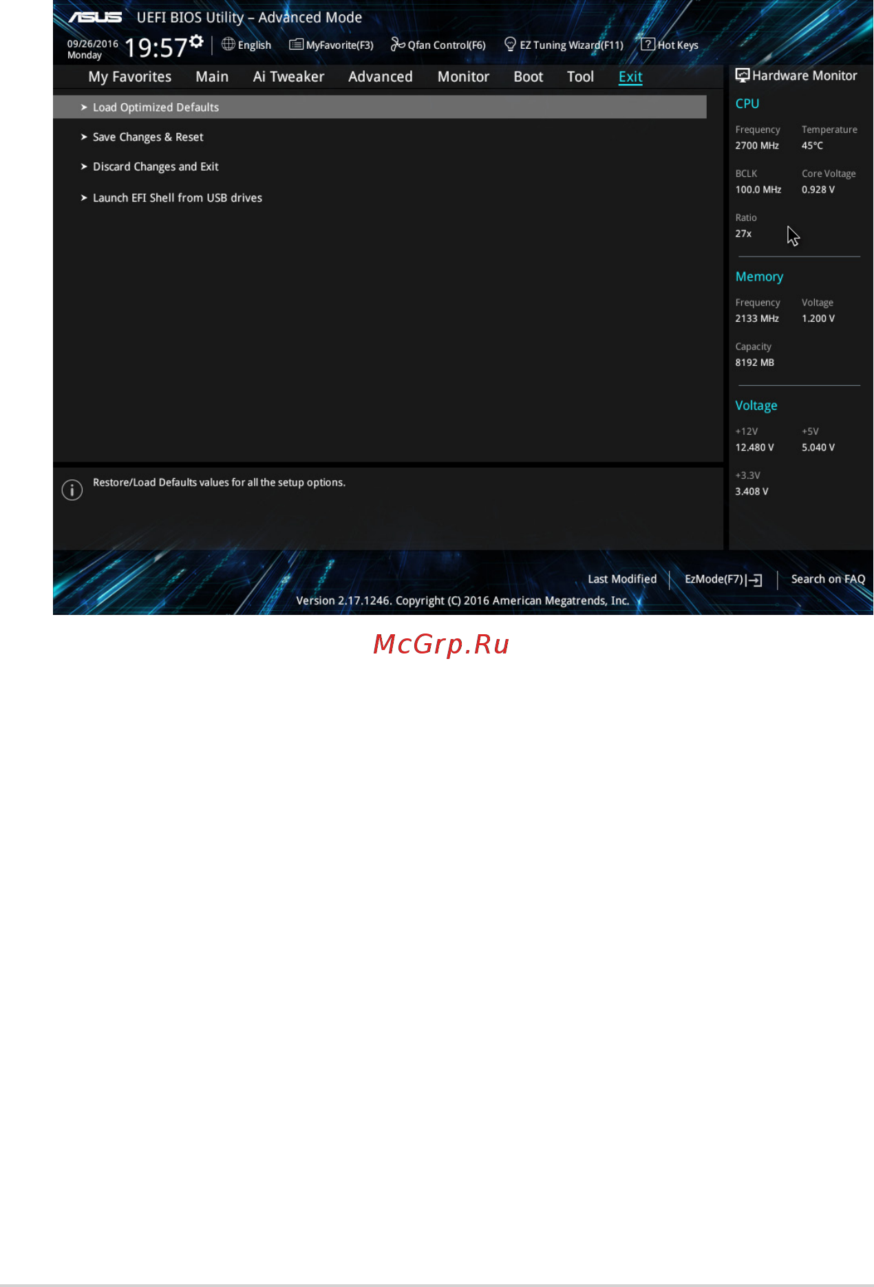 Asus PRIME H270-PLUS [31/36] Save changes reset
