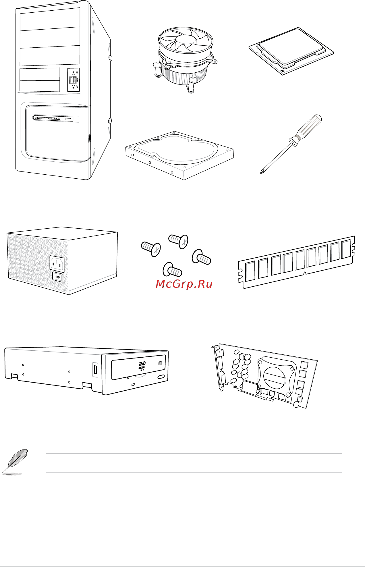 Asus ROG STRIX B250I GAMING [13/78] Installation tools and components