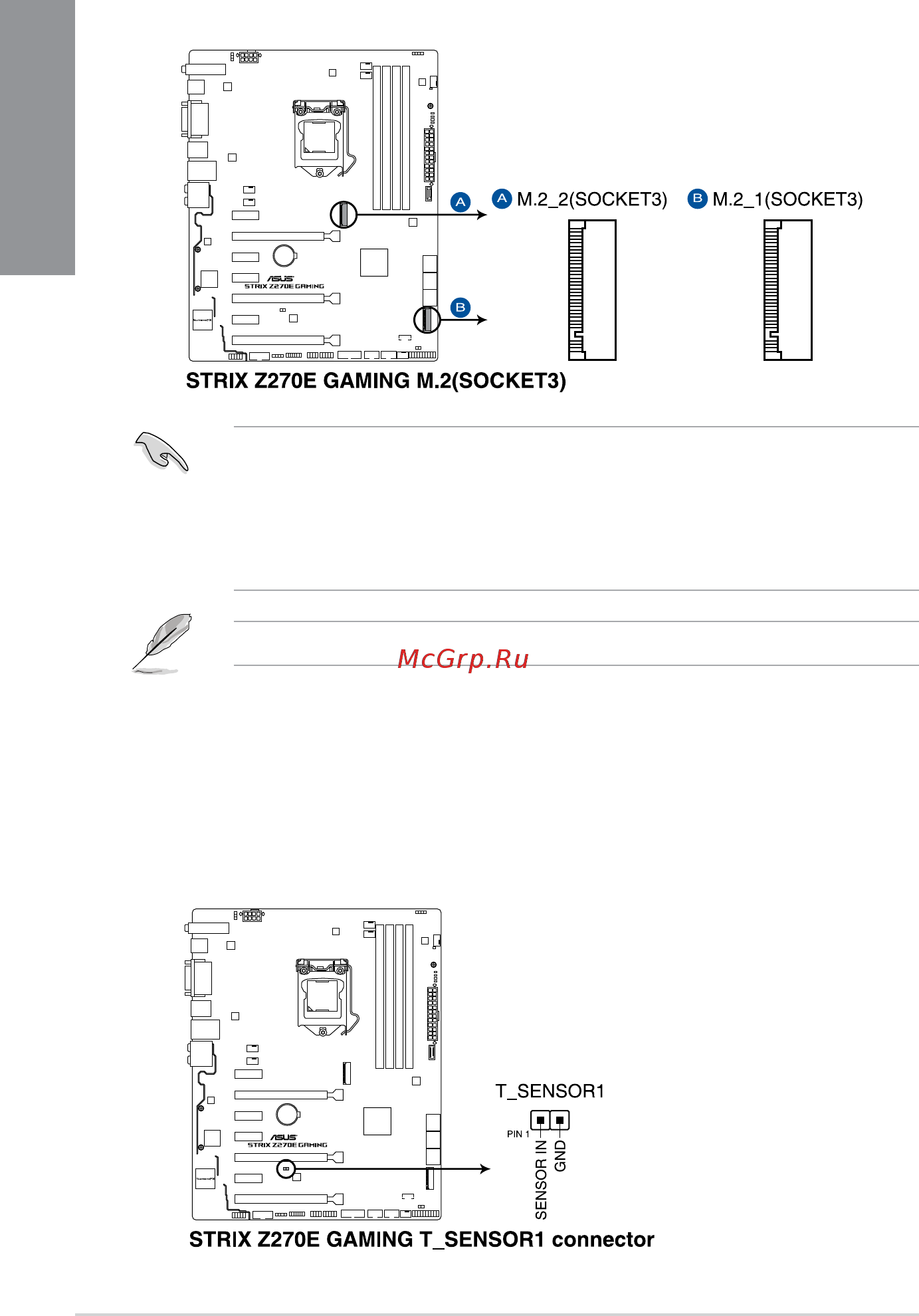 Asus ROG STRIX Z270E GAMING [36/106] M sockets m _1 m _2