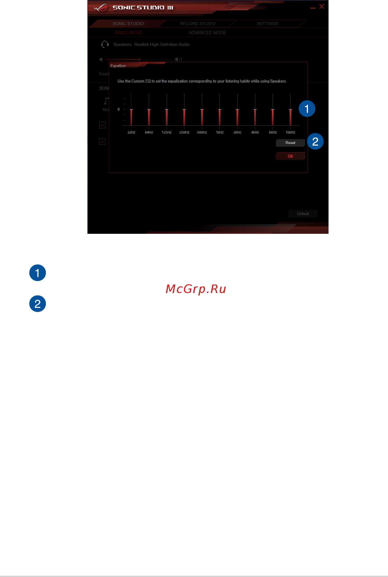Asus ROG MAXIMUS IX CODE [40/52] Band equalizer