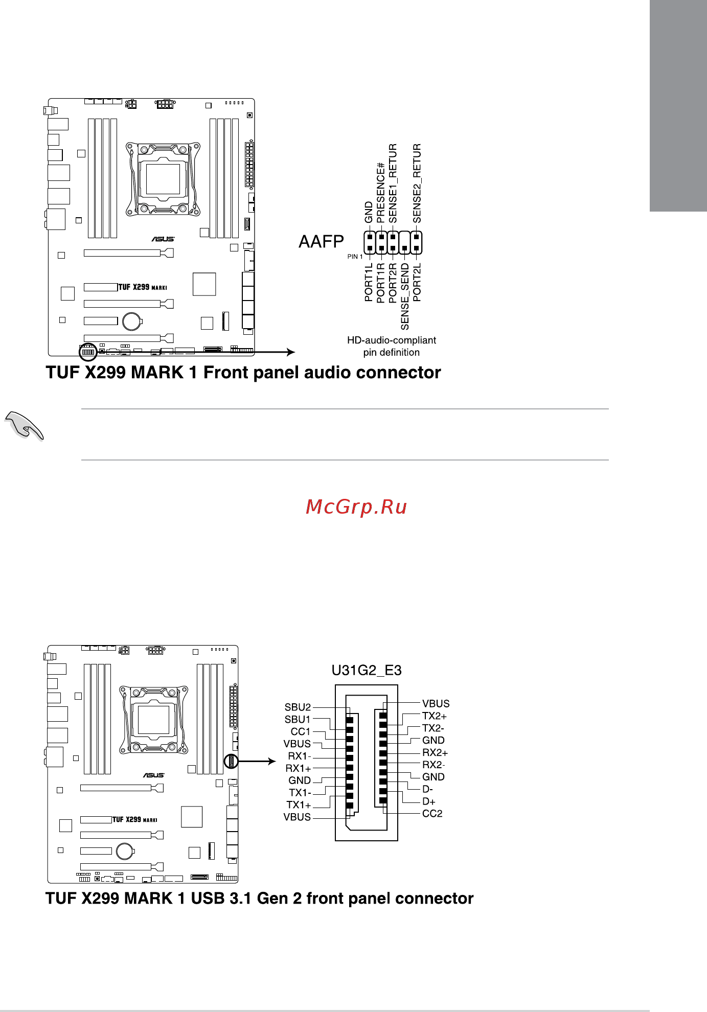Asus TUF X299 MARK 1 [31/112] Chapter 1