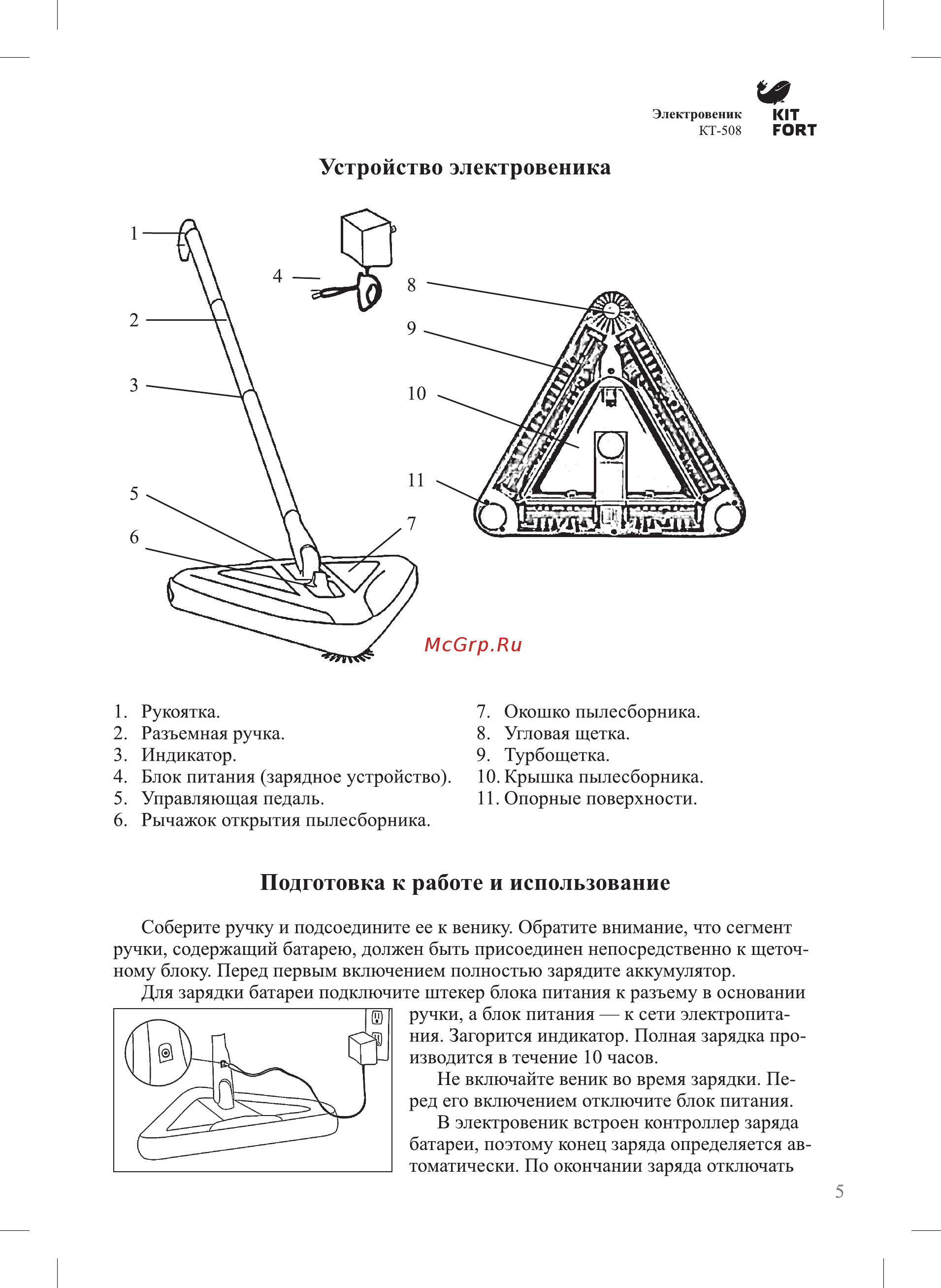 Kitfort кт-508-1 зеленый [5/12] Подготовка к работе и использование