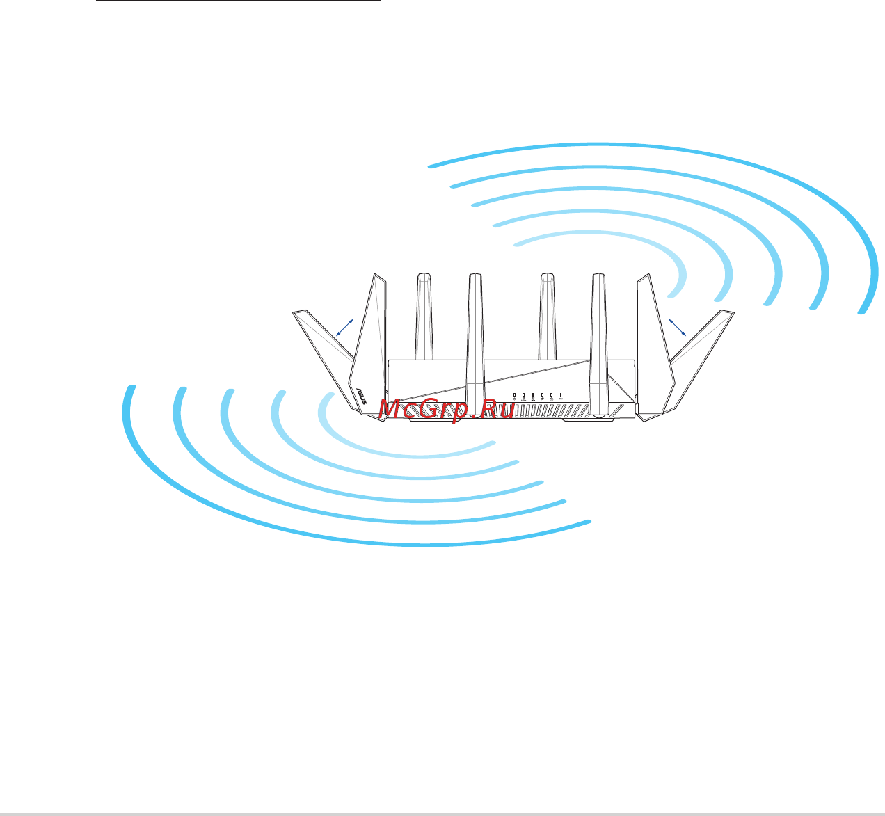 Asus ROG Rapture GT-AC5300 [10/152] Positioning your router