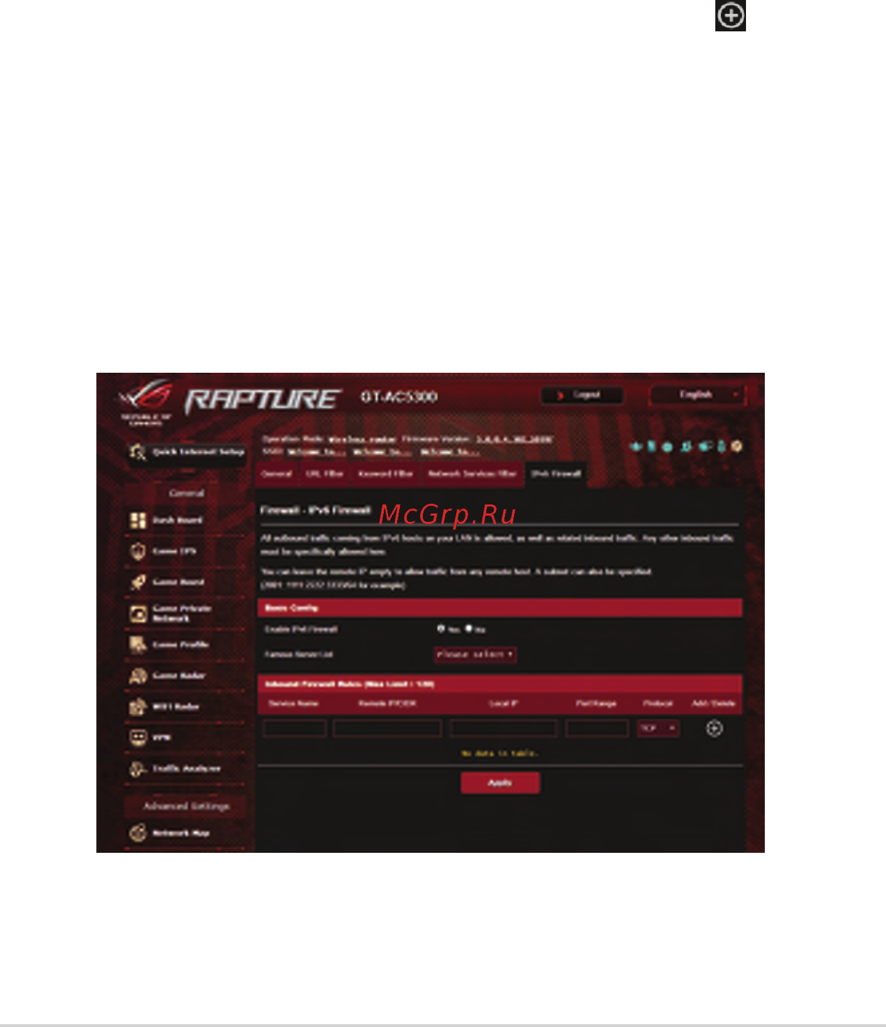 Asus ROG Rapture GT-AC5300 [100/152] Ipv6 firewall
