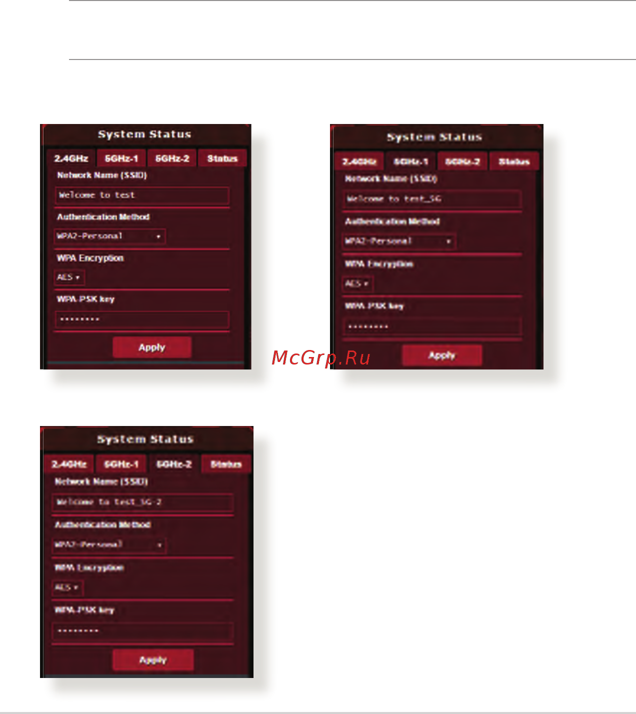 Asus ROG Rapture GT-AC5300 [46/152] Setting up the wireless security settings