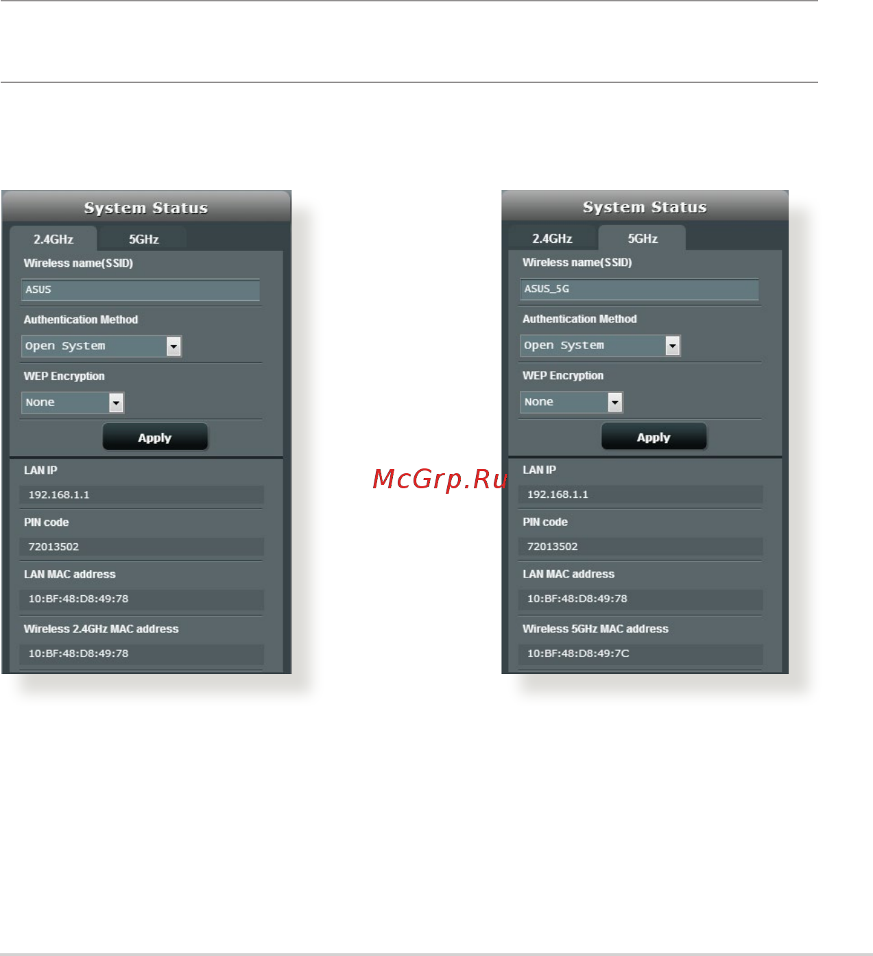 Asus RT-AC1200HP [21/129] Setting up the wireless security settings