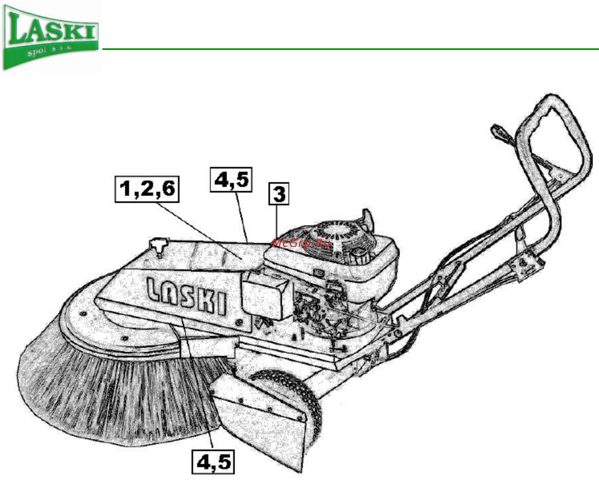 Laski zk 8500h [7/14] Уборочная машина zk 8500 н