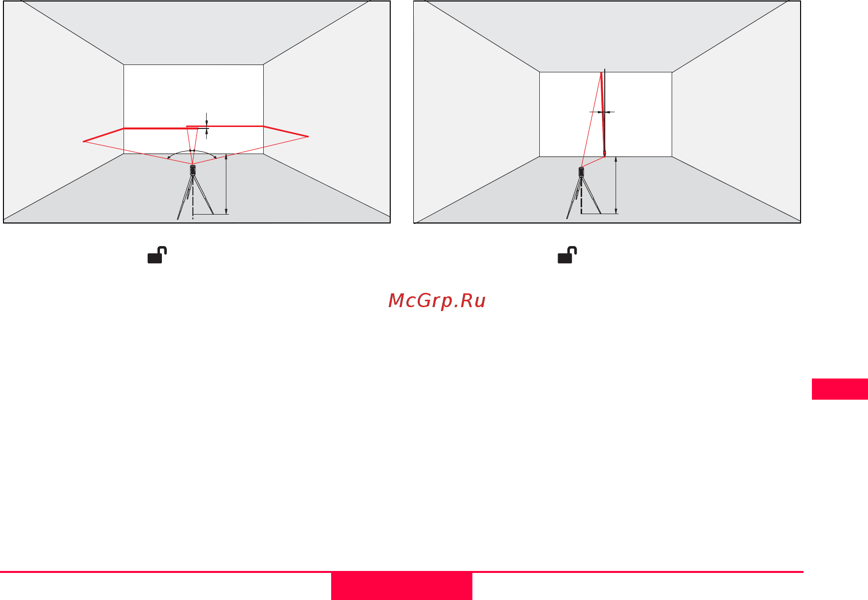 Leica lino p5 777068 [10/19] Проверка точности горизонтальной линии