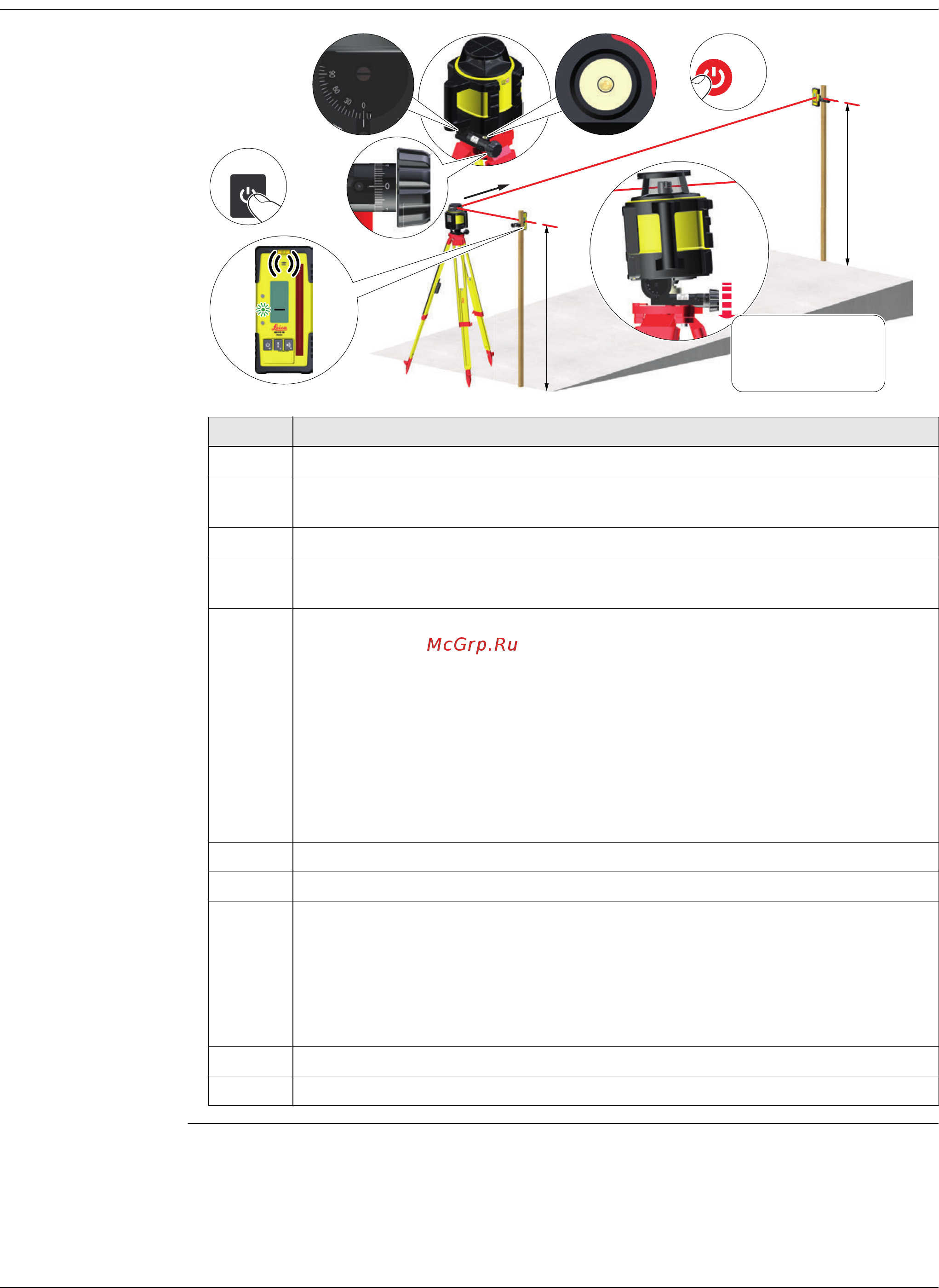 Leica rugby 810 re 140 [27/48] Ручные планировки