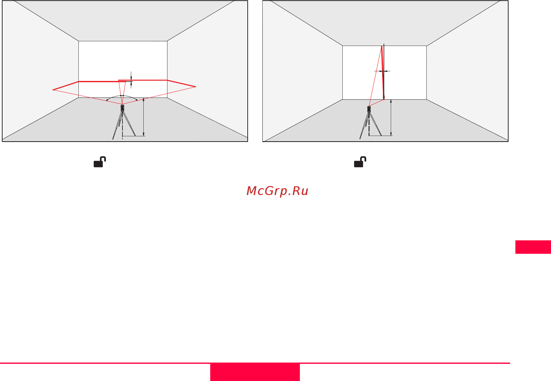 Leica lino l360 790509 [10/19] Проверка точности горизонтальной линии